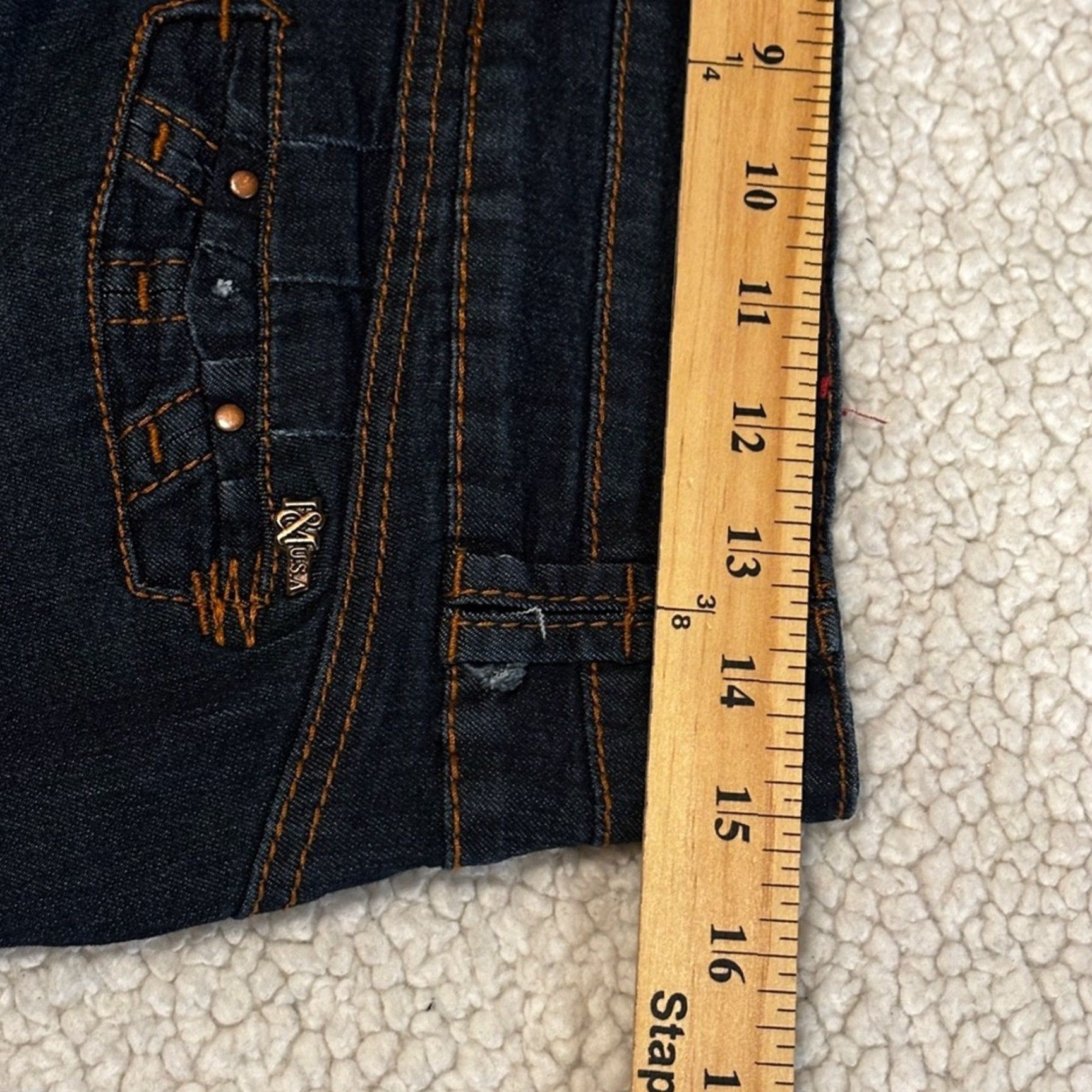 Denime I&M Jeans Women’s Skinny Dark Wash Premium Stretch Denim Jeans 11 Adult Womens Size 32" / US 10 / IT 46 - 4 Thumbnail