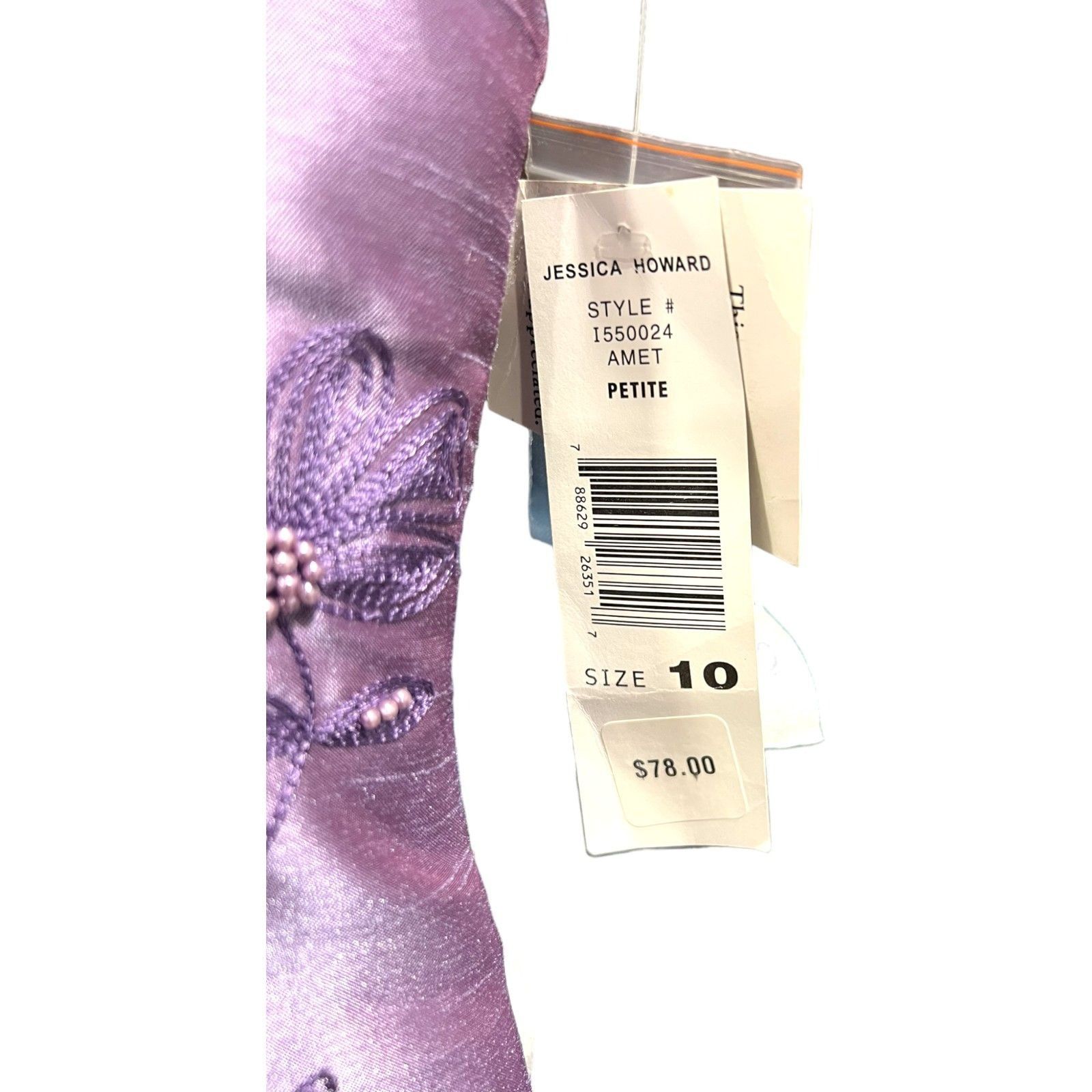Other Jessica Howard Petite Lavender Embroidered Two-Piece Dress S Size L / US 10 / IT 46 - 3 Thumbnail