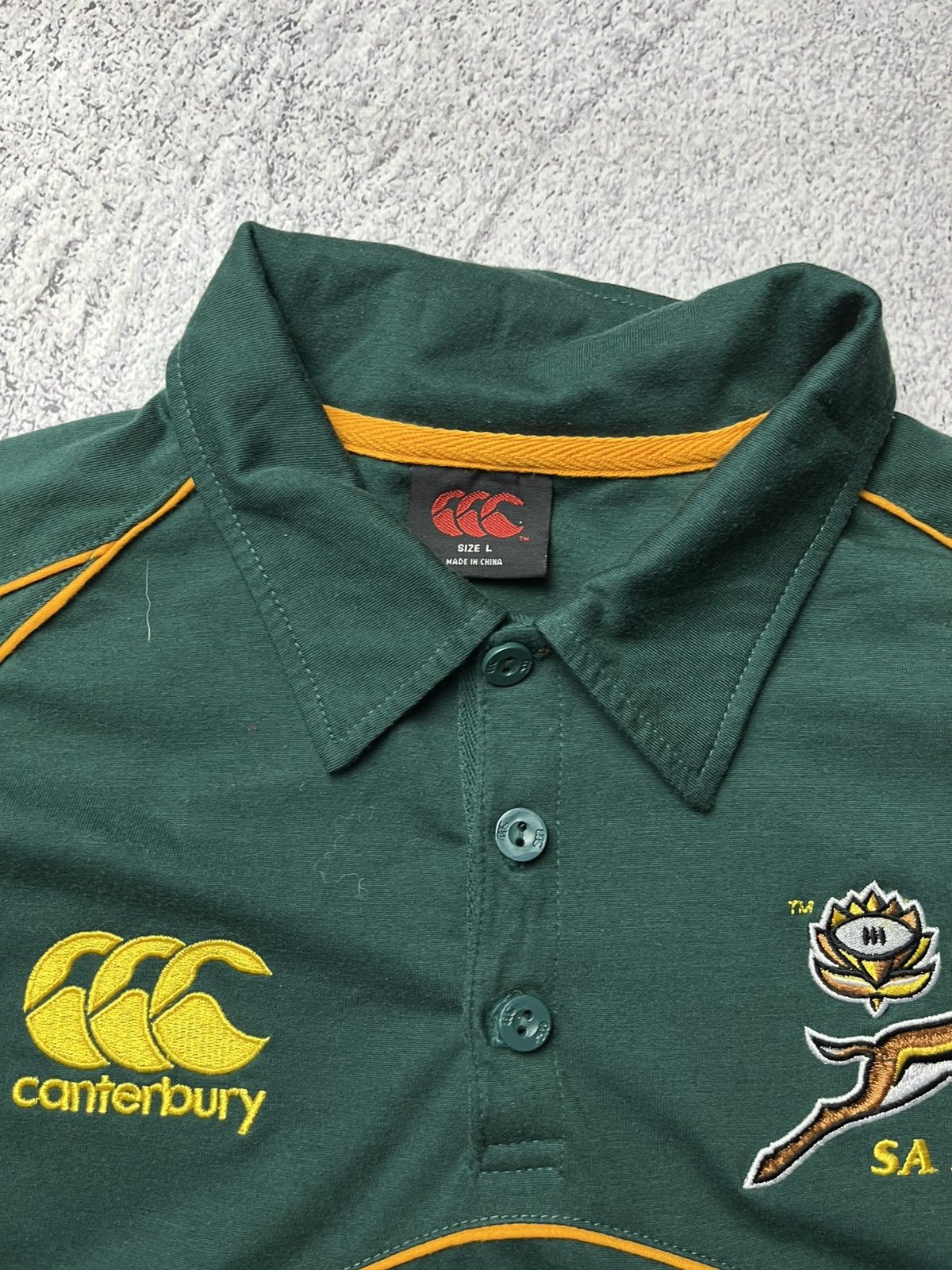 Other SOUTH AFRICA Canterbury Home Rugby Jersey 2007 Union SASOL Size US L / EU 52-54 / 3 - 12 Thumbnail