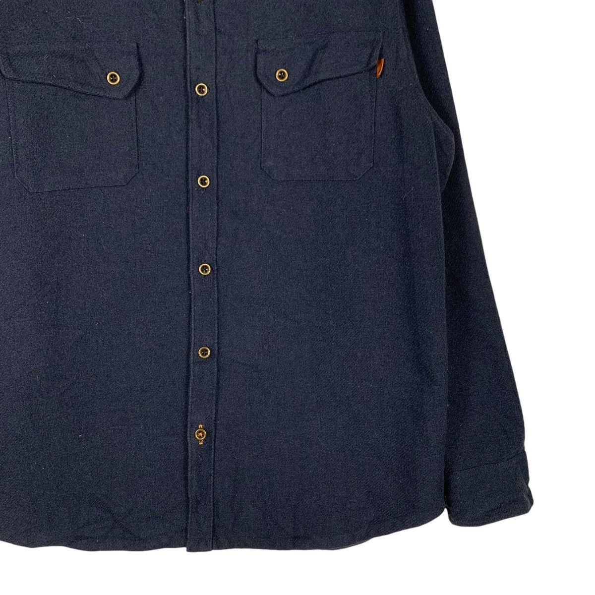Timberland TIMBERLAND Poly Wool Flannel Shirt #1361-C61 Size US XL / EU 56 / 4 - 4 Thumbnail