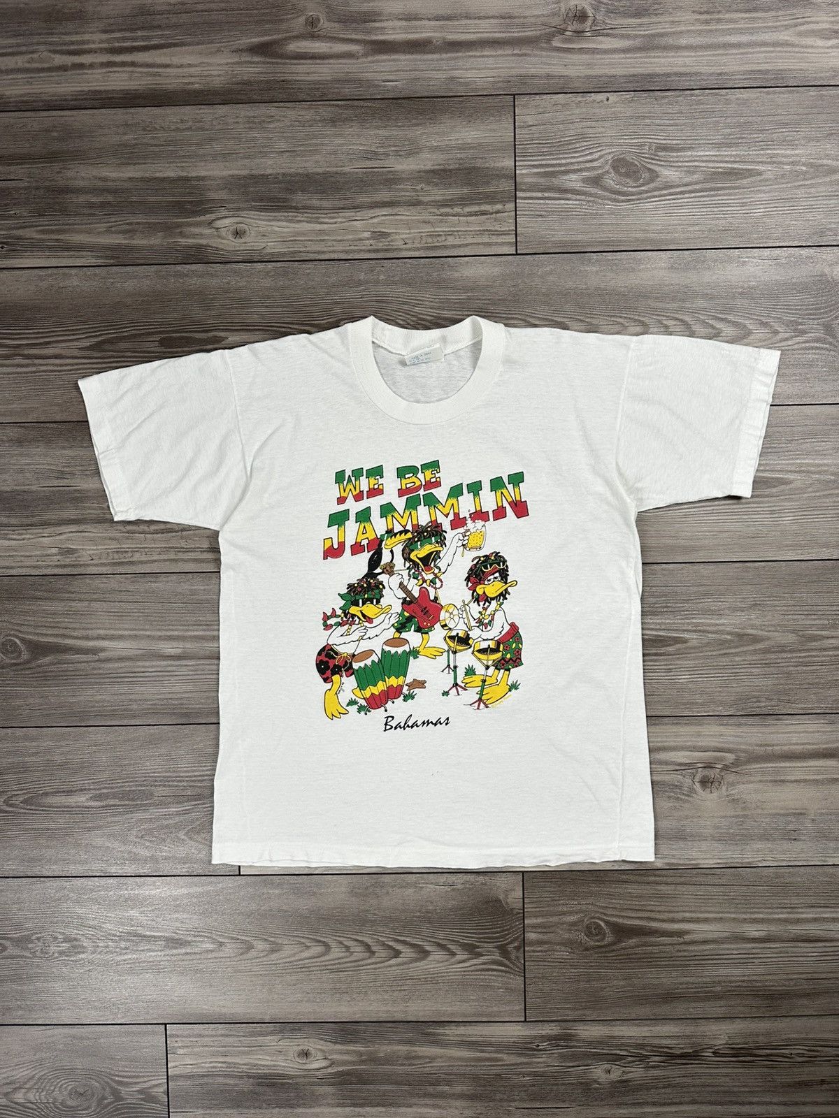 Vintage Vintage “We Be Jammin” Jamaican Duck T Shirt Size US L / EU 52-54 / 3 - 1 Thumbnail