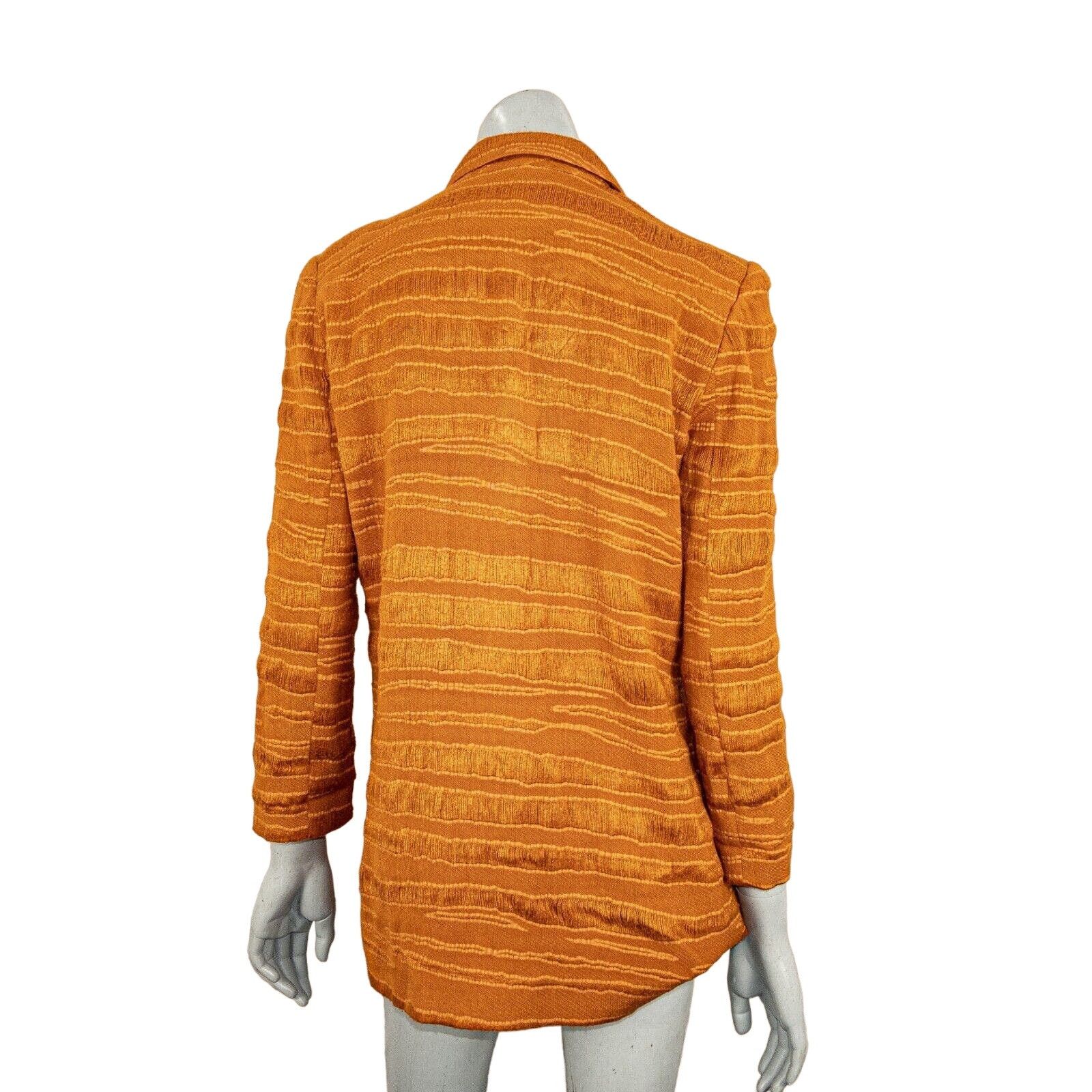 Other JENNI KAYNE Blazer Jacket Thread stripes copper brown Size S / US 4 / IT 40 - 4 Thumbnail