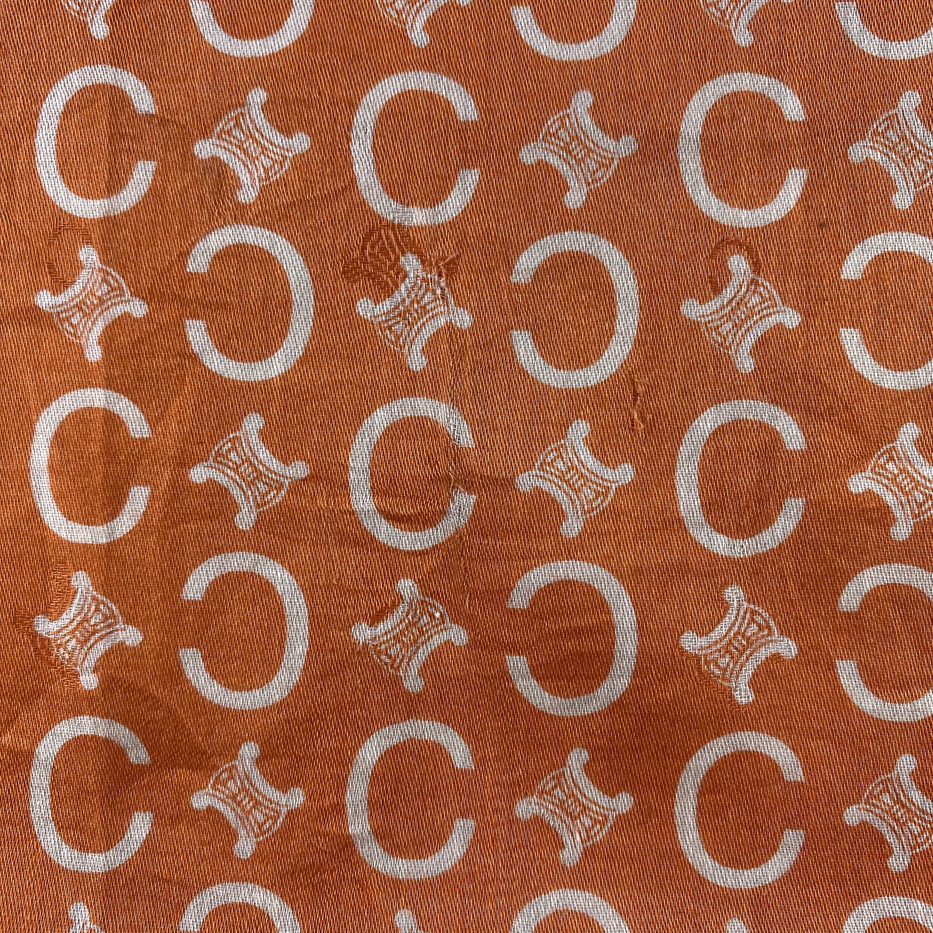 Celine × Vintage Celine Monogram Handkerchief/Neckerchief/Bandana HC718 Size ONE SIZE - 5 Thumbnail
