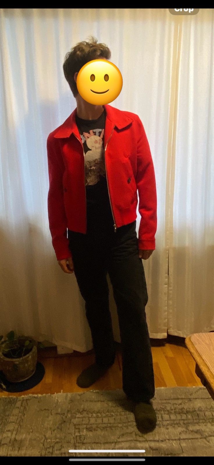 Acne Studios Acne Studios Red Wool Bomber Coat Size US M / EU 48-50 / 2 - 8 Thumbnail