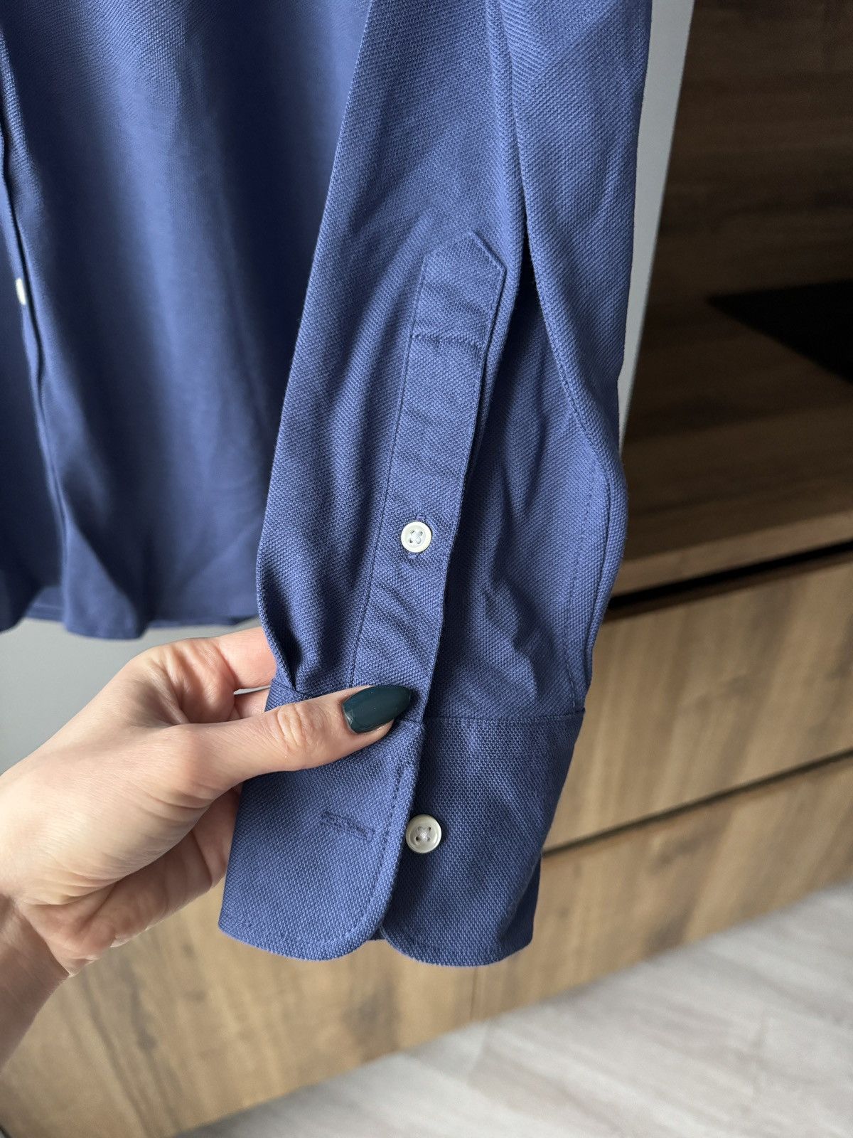 Polo Ralph Lauren × Vintage Polo Ralph Lauren Striped Classic Fit White Blue Shirt Size L / US 10 / IT 46 - 4 Thumbnail