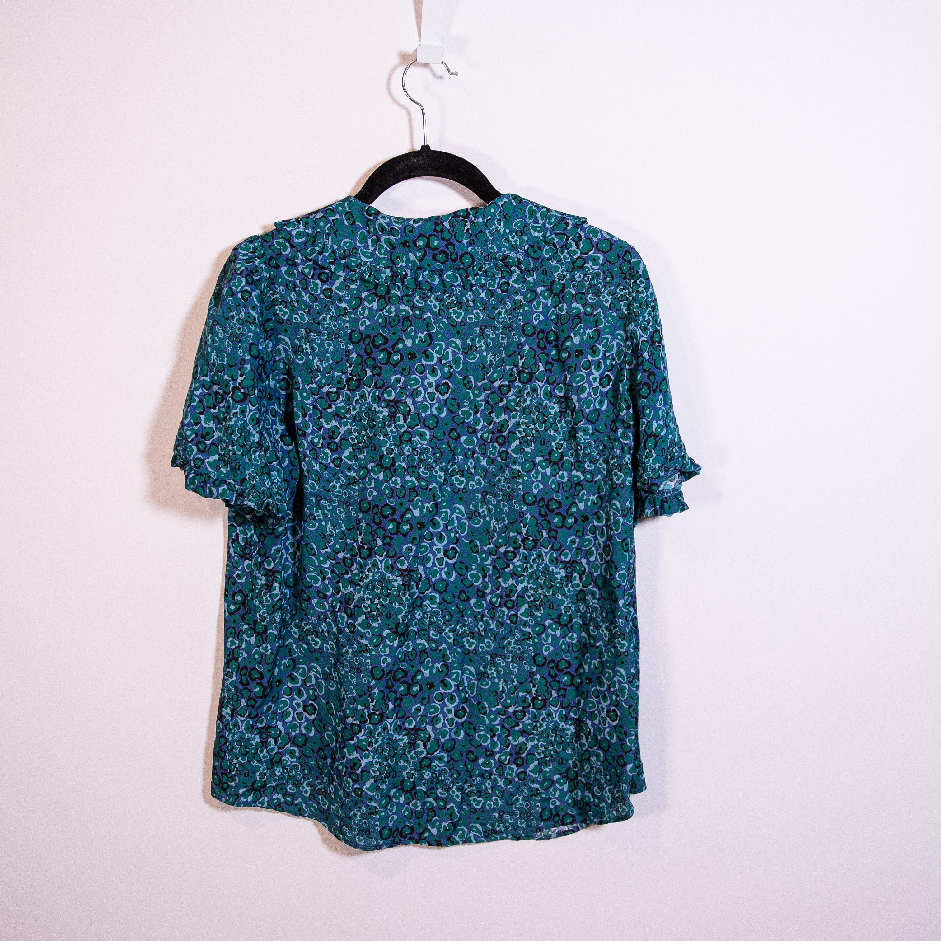 Other Cefinn Silk Chiffon Blue Green Print Pattern Size M / US 6-8 / IT 42-44 - 4 Thumbnail