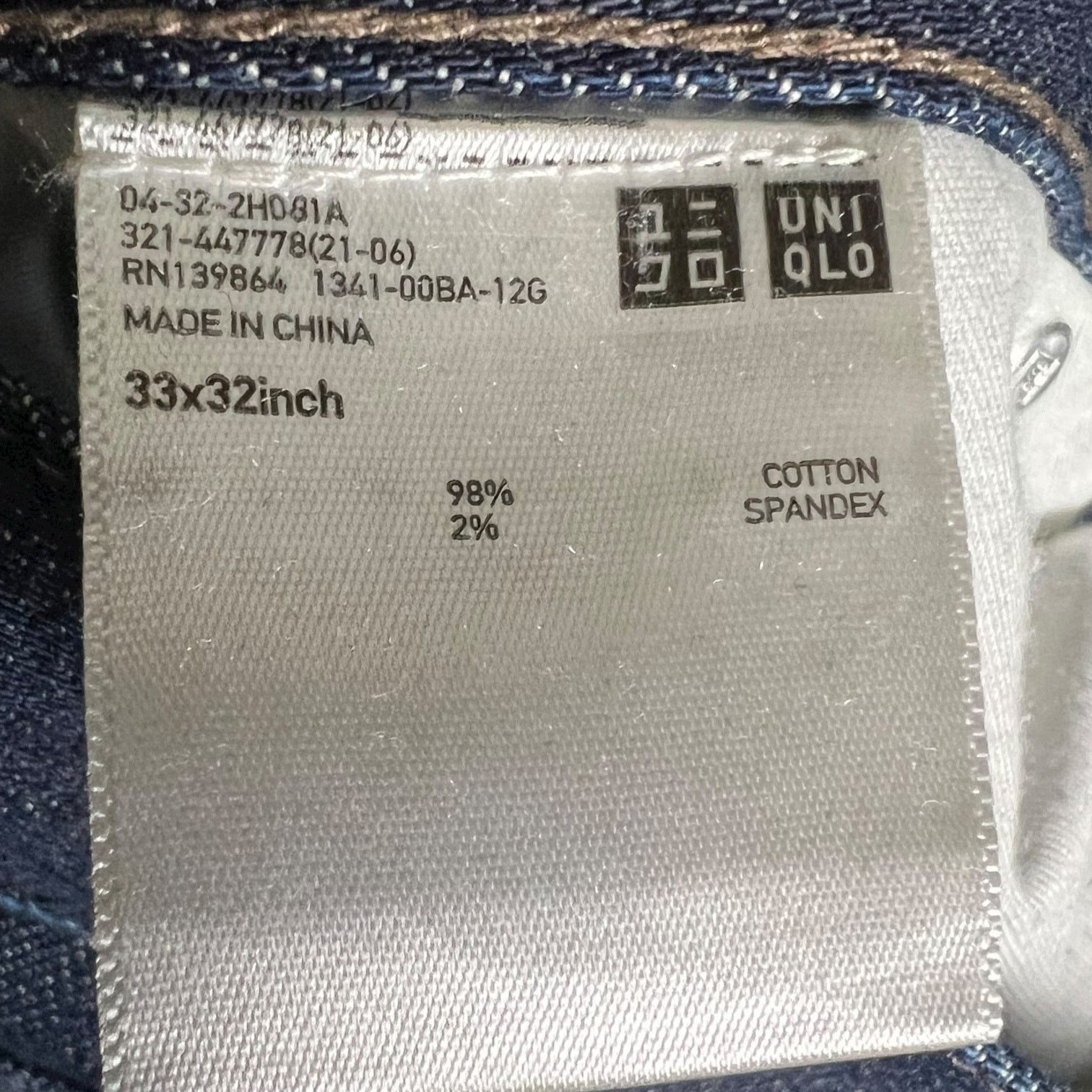 Uniqlo Uniqlo Jeans Slim Straight Kaihara Dark Faded Jeans - 33x32 Size US 33 - 6 Thumbnail