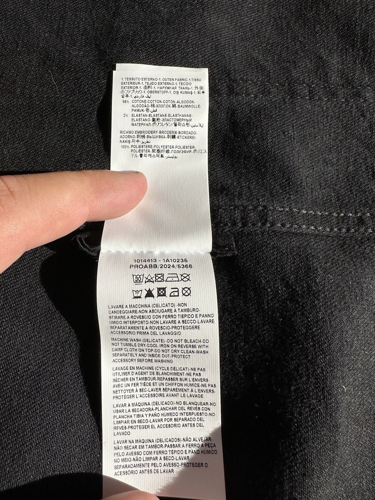 Versace Black Versace Jean Jacket With Great Gold Details, Buttons, Size US XL / EU 56 / 4 - 8 Thumbnail