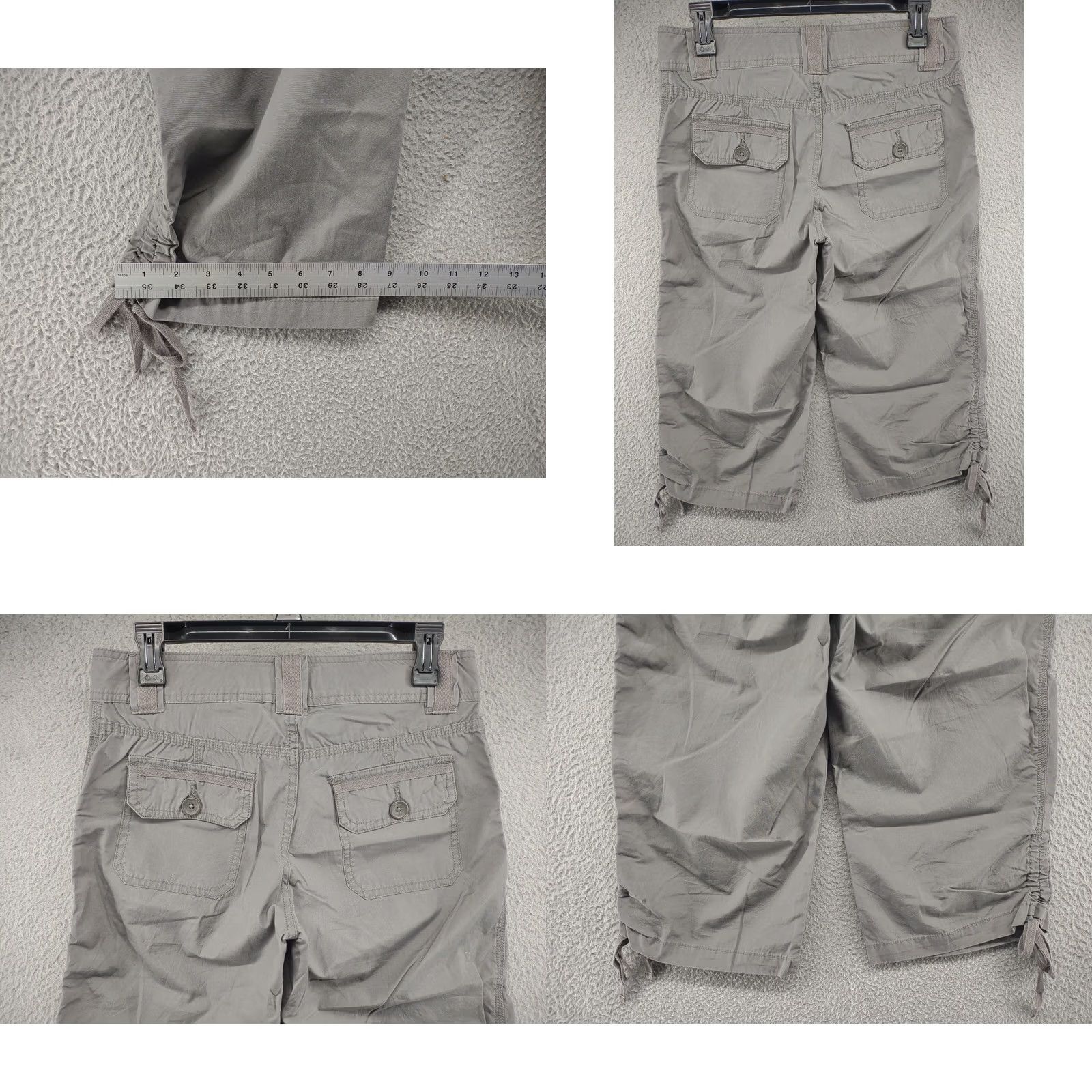 Vintage Cabela's Casuals Capri Cargo Style Pants Women Size 4 Gray Cotton Capris Outdoor Outdoor Clothing Womens Capris Size 27" / US 4 / IT 40 - 8 Thumbnail
