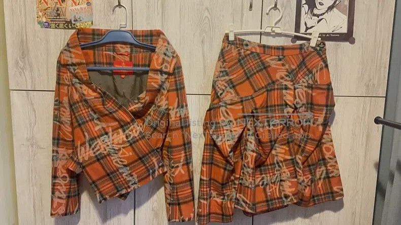 Vivienne Westwood Vivienne Westwood Orange graffiti suit Size XS / US 0-2 / IT 36-38 - 3 Thumbnail