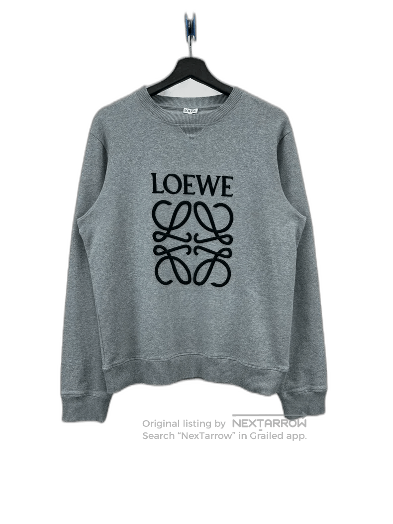 Loewe Loewe Gray Logo Embroidery Sweatshirt M. Size US M / EU 48-50 / 2 - 1 Thumbnail