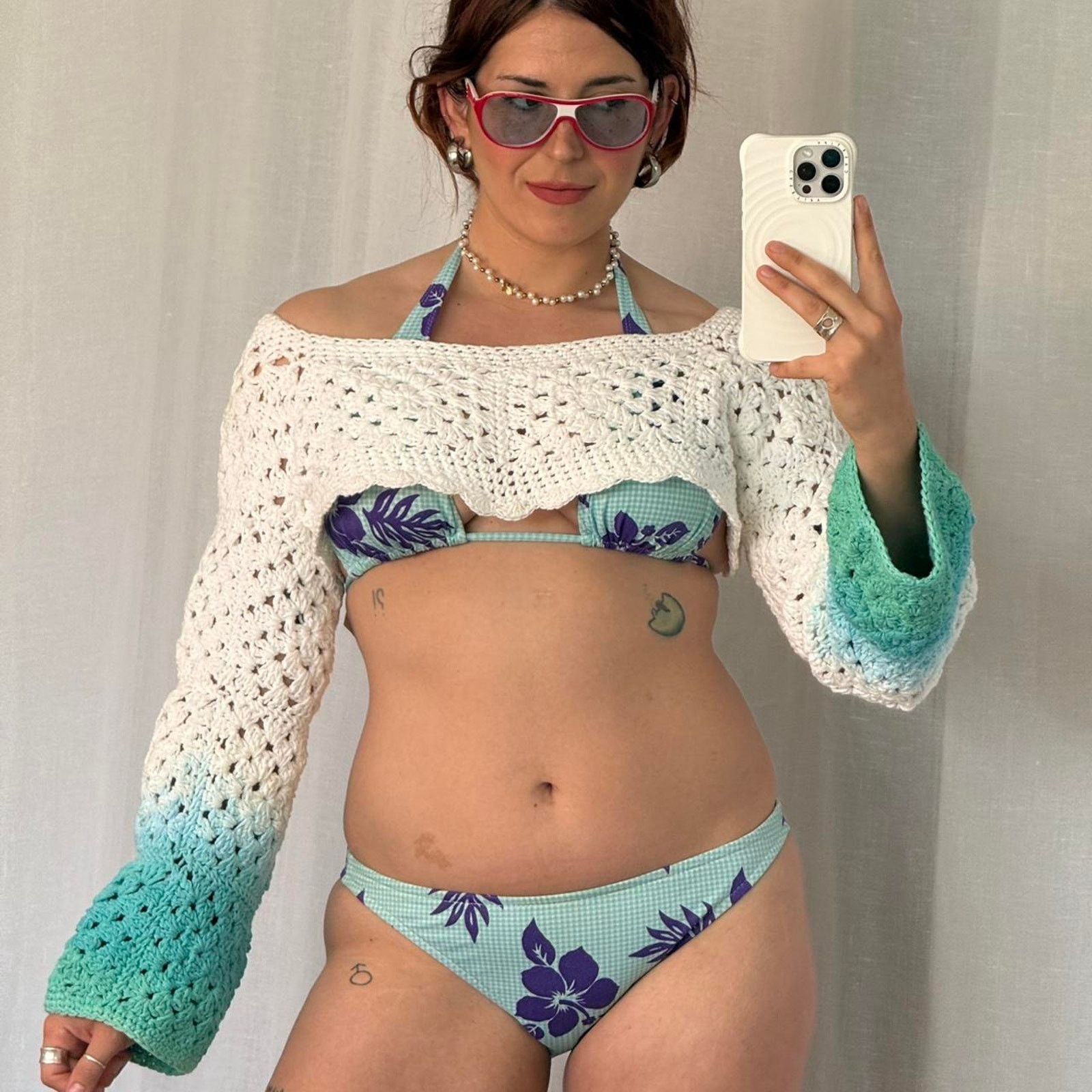 Handmade ✿ handmade crochet bolero Size ONE SIZE - 2 Thumbnail
