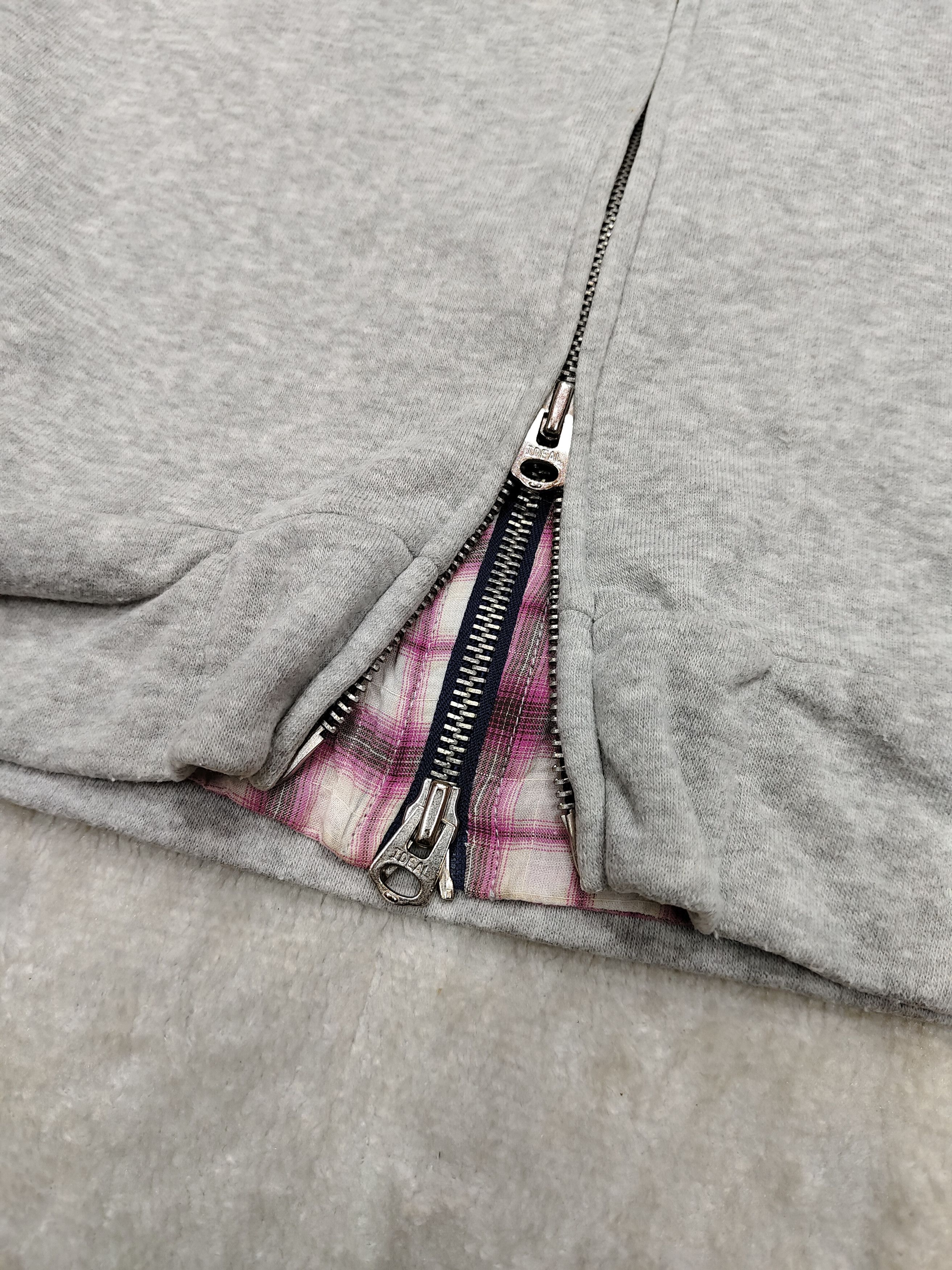 PPFM 00s PPFM🇯🇵 Plaid Lined Layered Double Zip Hoodie Size US M / EU 48-50 / 2 - 4 Thumbnail