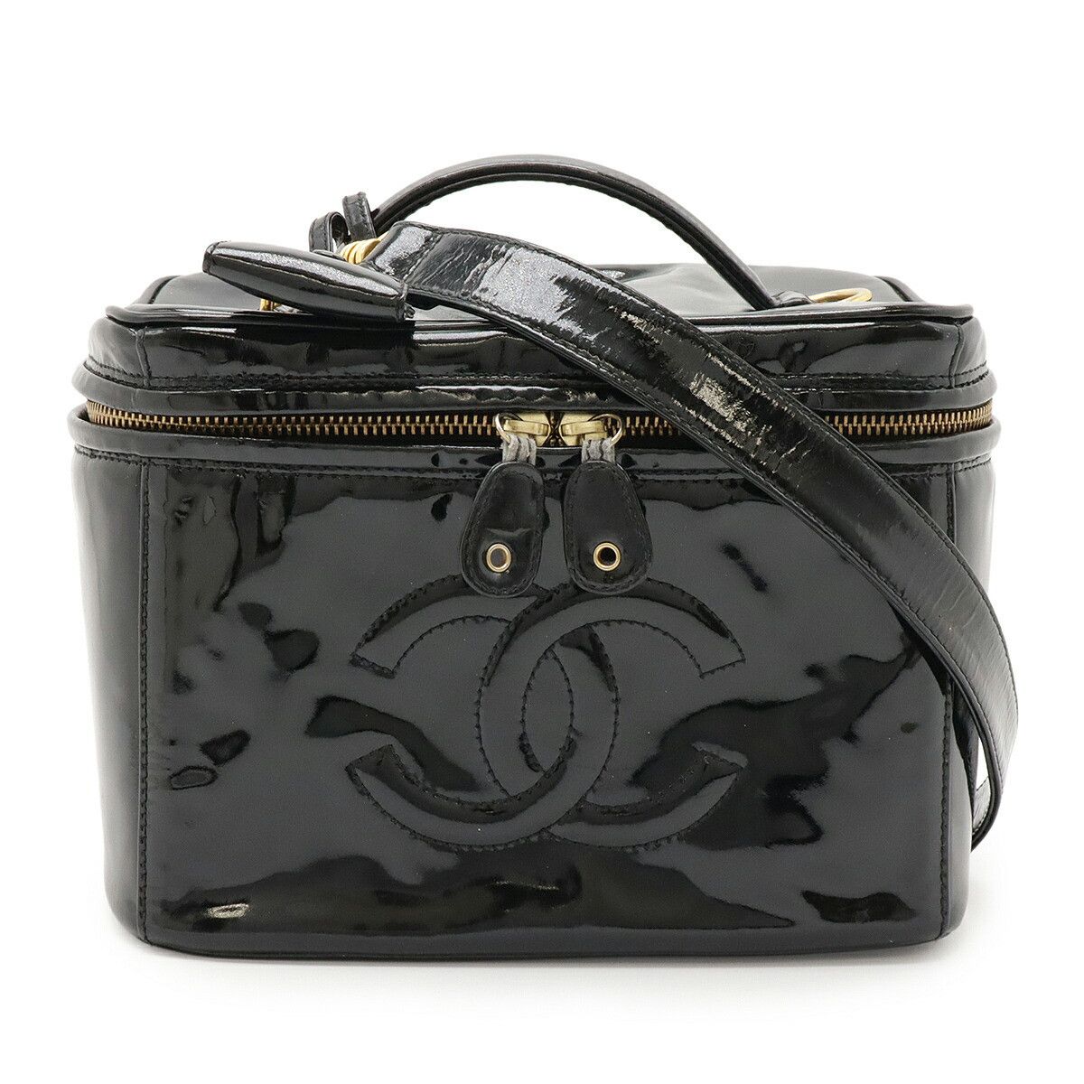 Chanel Chanel Chanel Patent Leather 2way Bag Plastic / Synthetic Vanity Bag DUTY FREE for USA Size ONE SIZE - 1 Thumbnail