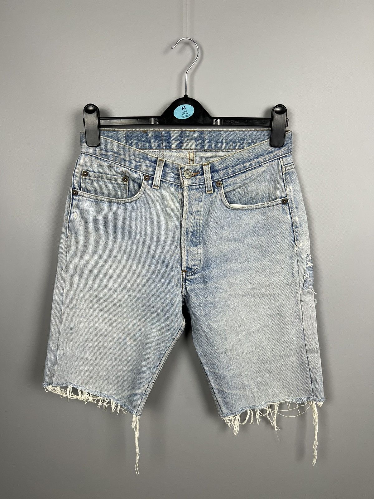 Levi's Vintage patchwork levi's 501 made in France 🇫🇷 denim shorts Size 27" / US 4 / IT 40 - 5 Thumbnail