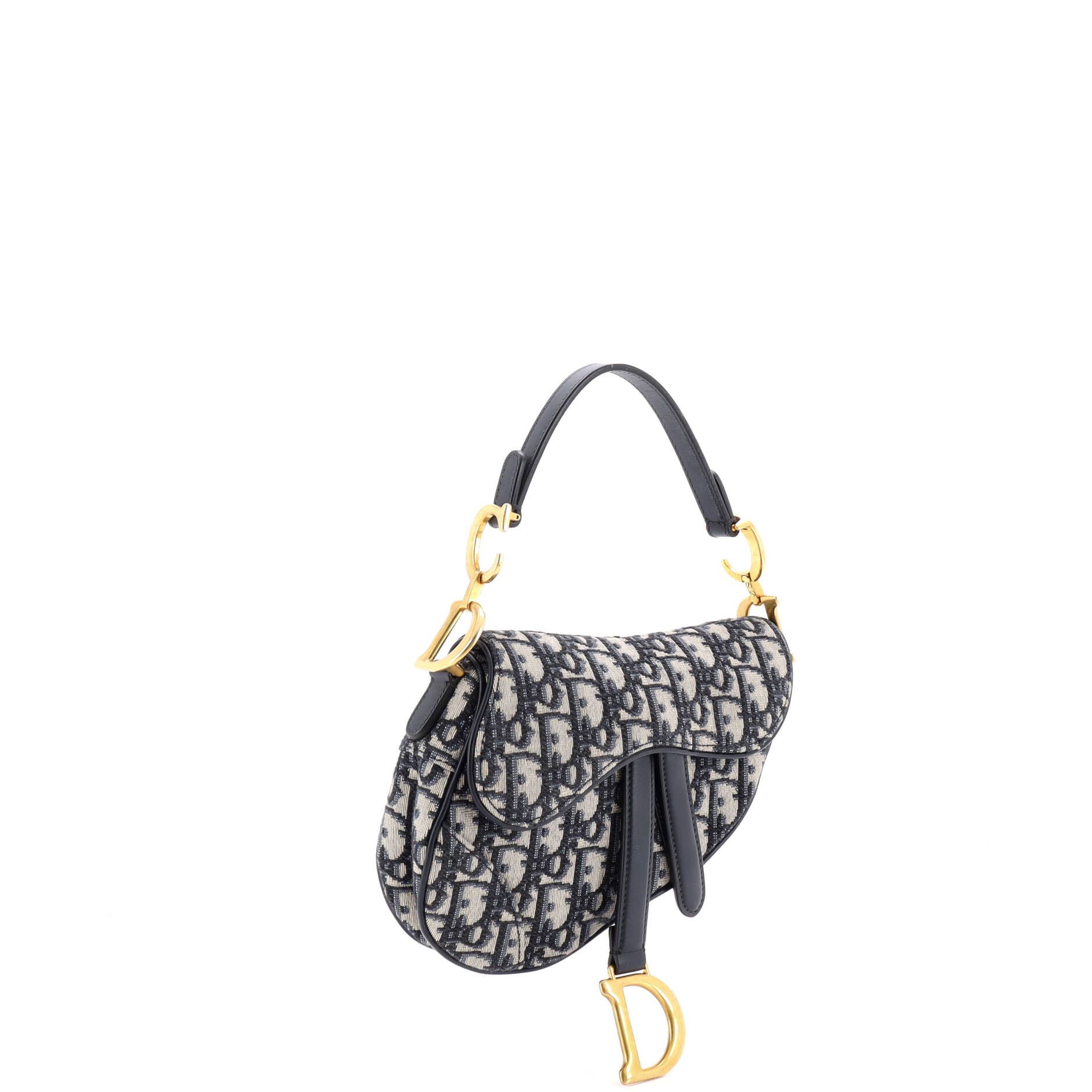 Dior Saddle Handbag Oblique Canvas Mini Size ONE SIZE - 1 Thumbnail