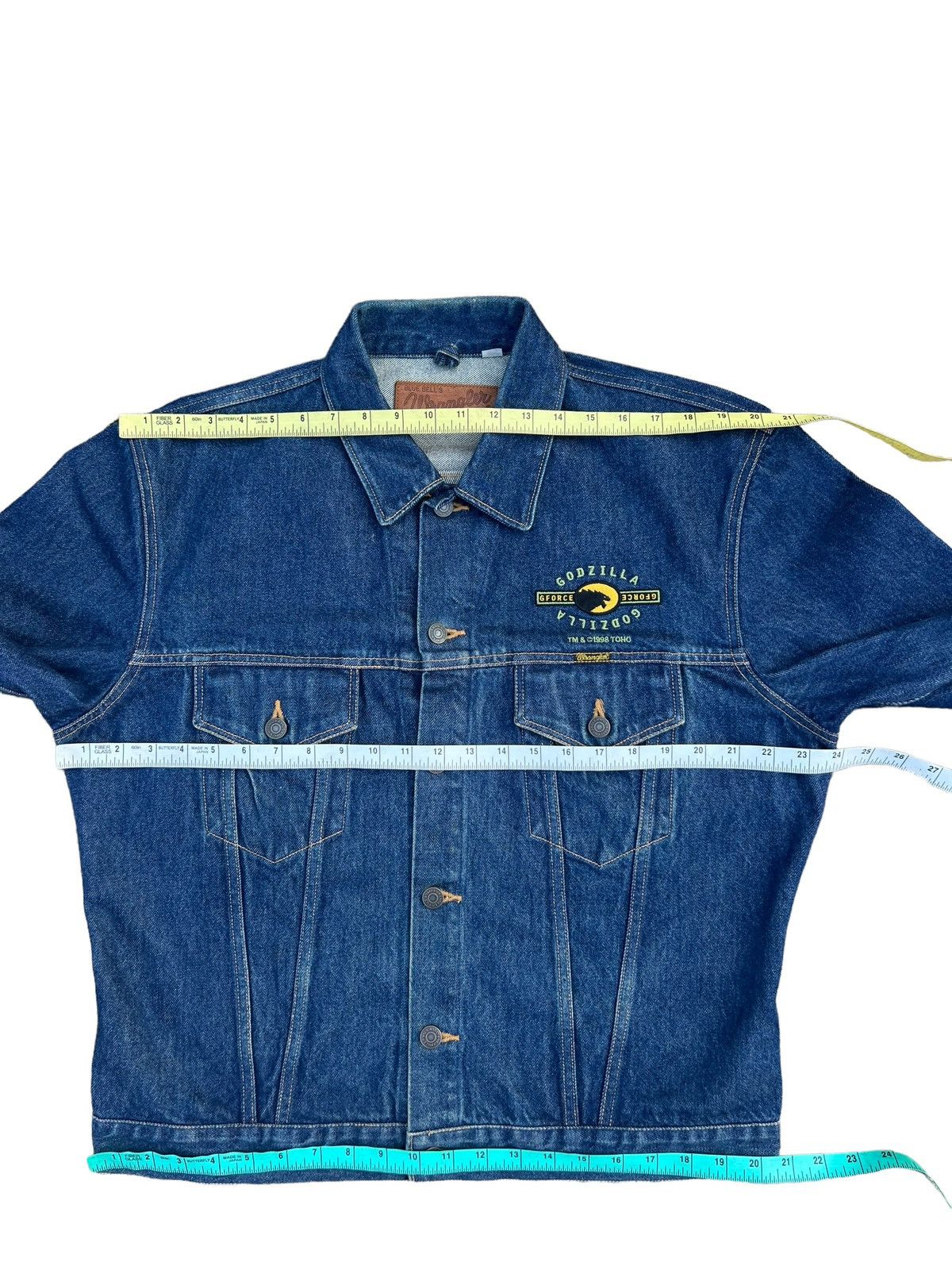 Vintage VTG 90s Wrangler Blue Bell X Godzilla G-Force Denim Jacket Size US L / EU 52-54 / 3 - 3 Thumbnail