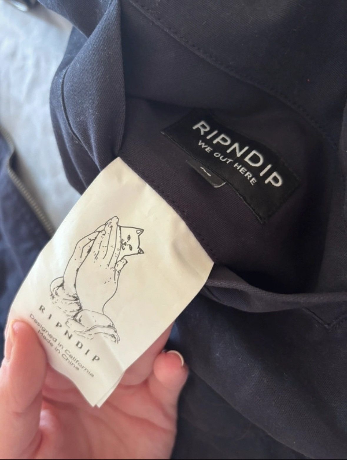 RIPNDIP Ripndip Reversible Suede Jacket Navy/Grey-Neighborhood Watch Size US M / EU 48-50 / 2 - 3 Thumbnail