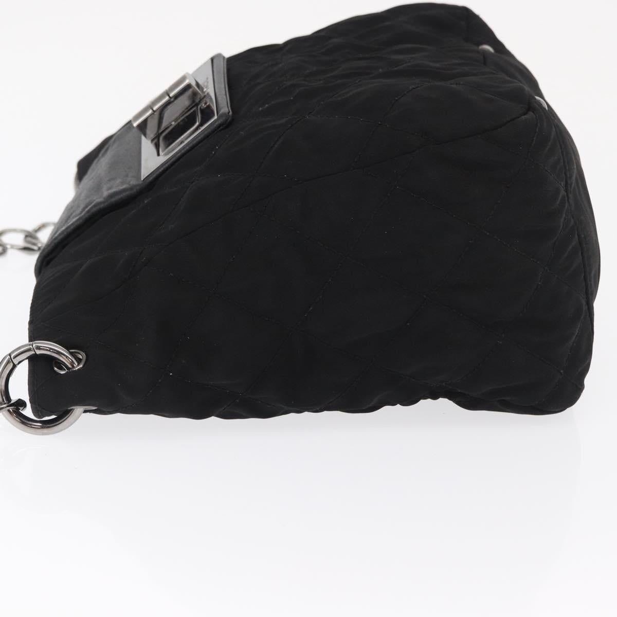 Chanel Chanel Nylon Chain Shoulder Bag Black Size ONE SIZE - 4 Thumbnail