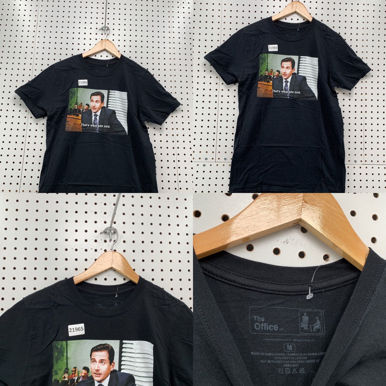 Vintage The OFFICE Shirt Black That’s What She Said Adult Medium 19x28.5 Funny TV TEE Size US M / EU 48-50 / 2 - 8 Thumbnail