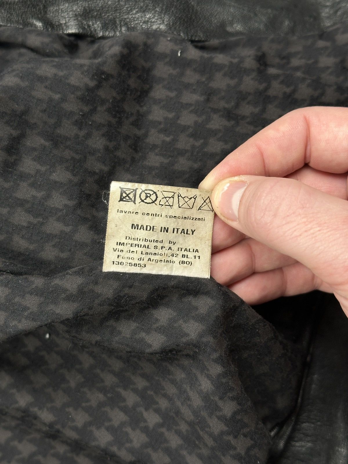 Imperial Imperial Vintage Black Leather Jacket Made in Italy Archive Size L / US 10 / IT 46 - 14 Thumbnail