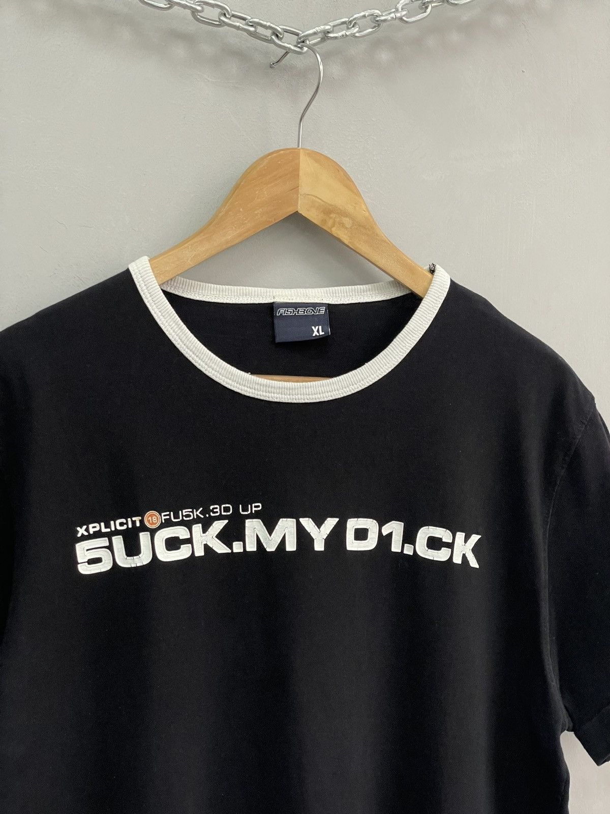 Designer Fishbone xplict f5ck suck my dick longsleeve t shirt Size US XL / EU 56 / 4 - 2 Thumbnail