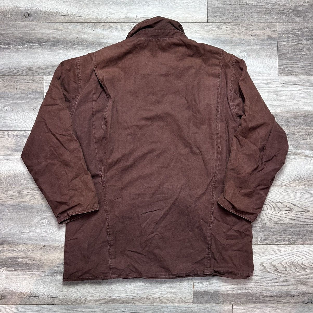 Vintage Naatak Outdoor Waxed Canvas Barn Coat — Brown Leather Collar Size US L / EU 52-54 / 3 - 8 Thumbnail