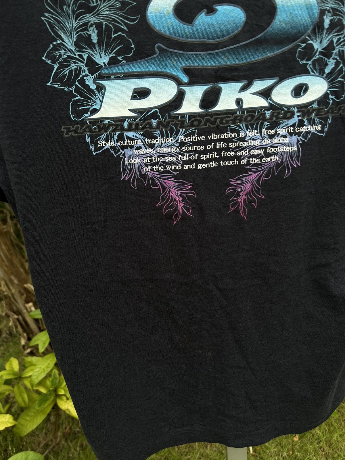 Japanese Brand × Vintage 90’s PIKO HAWAIIAN LONGBOARD WEAR SURF Y2K RARE RETRO TEE Size US M / EU 48-50 / 2 - 8 Thumbnail