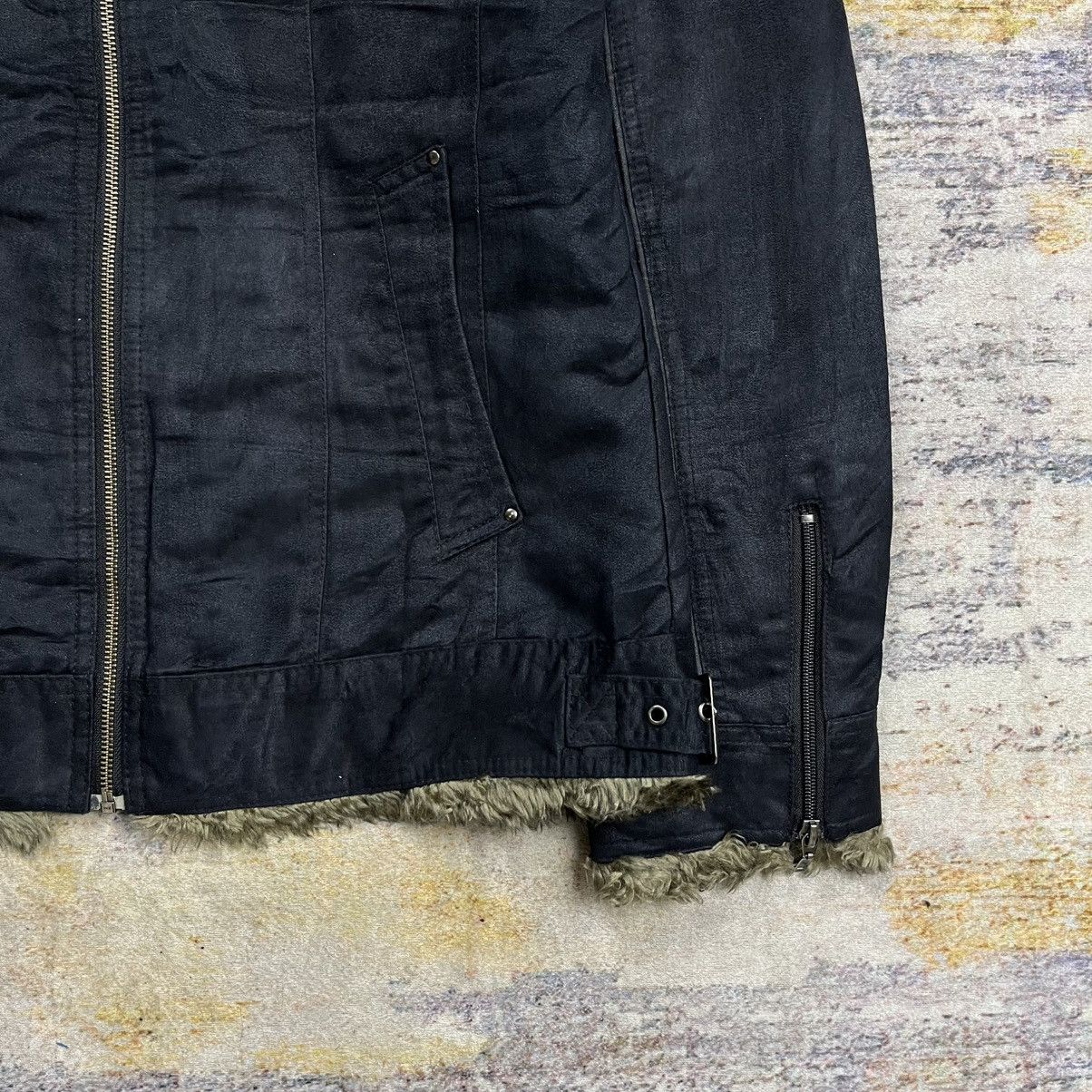 Le Grande Bleu (L.G.B.) Splendid satisfaction micro suede riders fur collar jacket Size US L / EU 52-54 / 3 - 6 Thumbnail