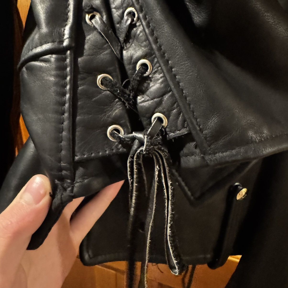 Schott MINT 1980s Schott Perfecto 125 Naked Cowhide Jacket -Size 42 Size US L / EU 52-54 / 3 - 10 Thumbnail