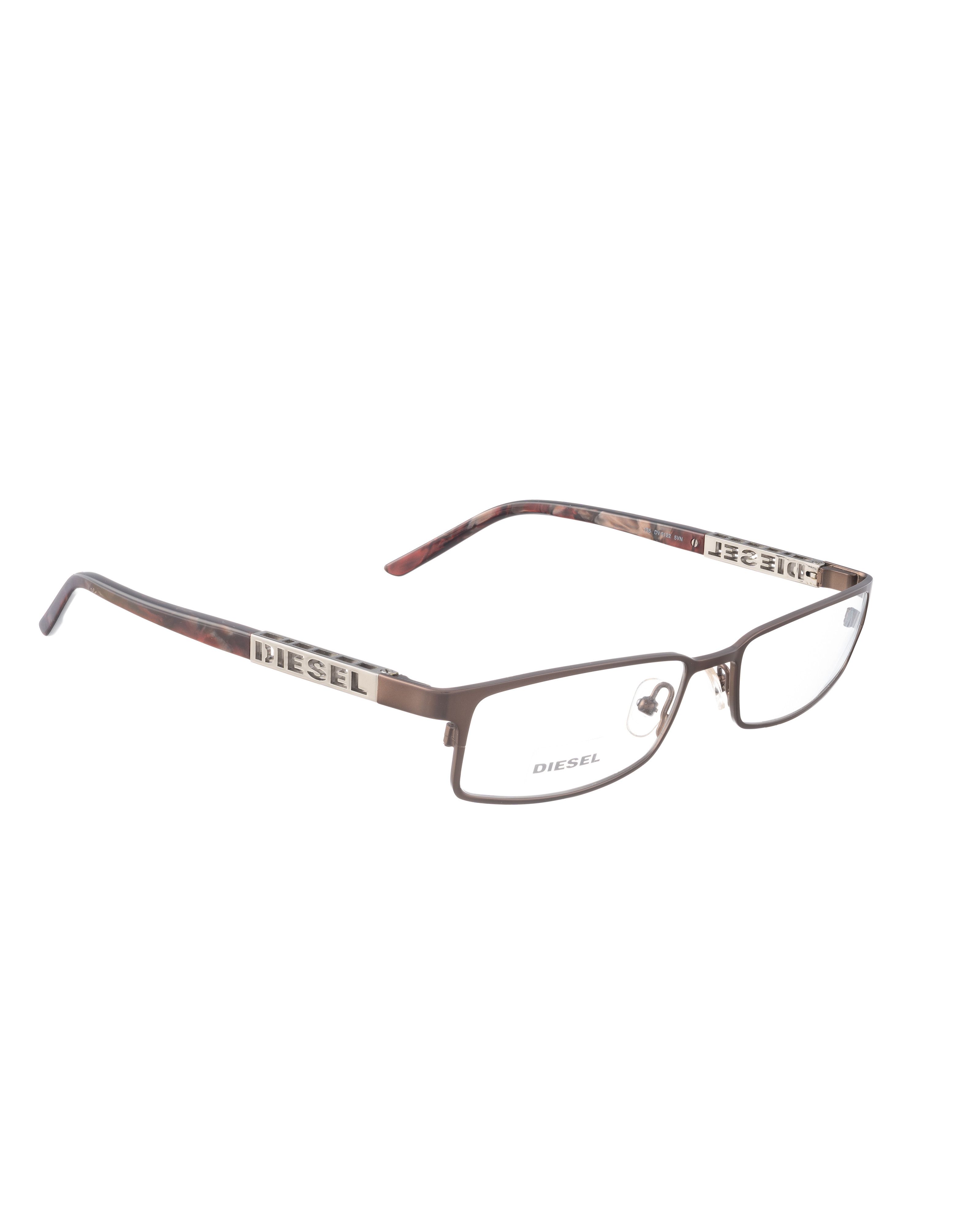 Diesel Diesel 00s Brown Metal Glasses with Silver Logo Size ONE SIZE - 2 Thumbnail