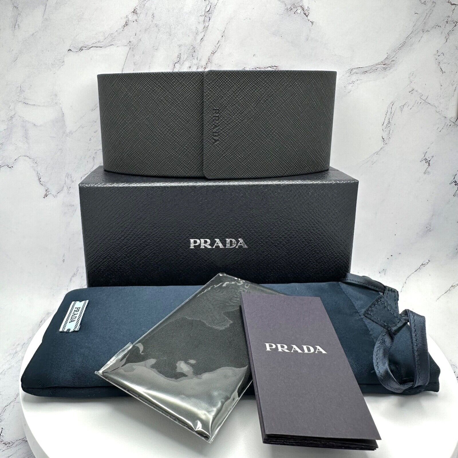 Prada New Prada Sunglasses Black Symbole Logo Wrap Size ONE SIZE - 8 Thumbnail
