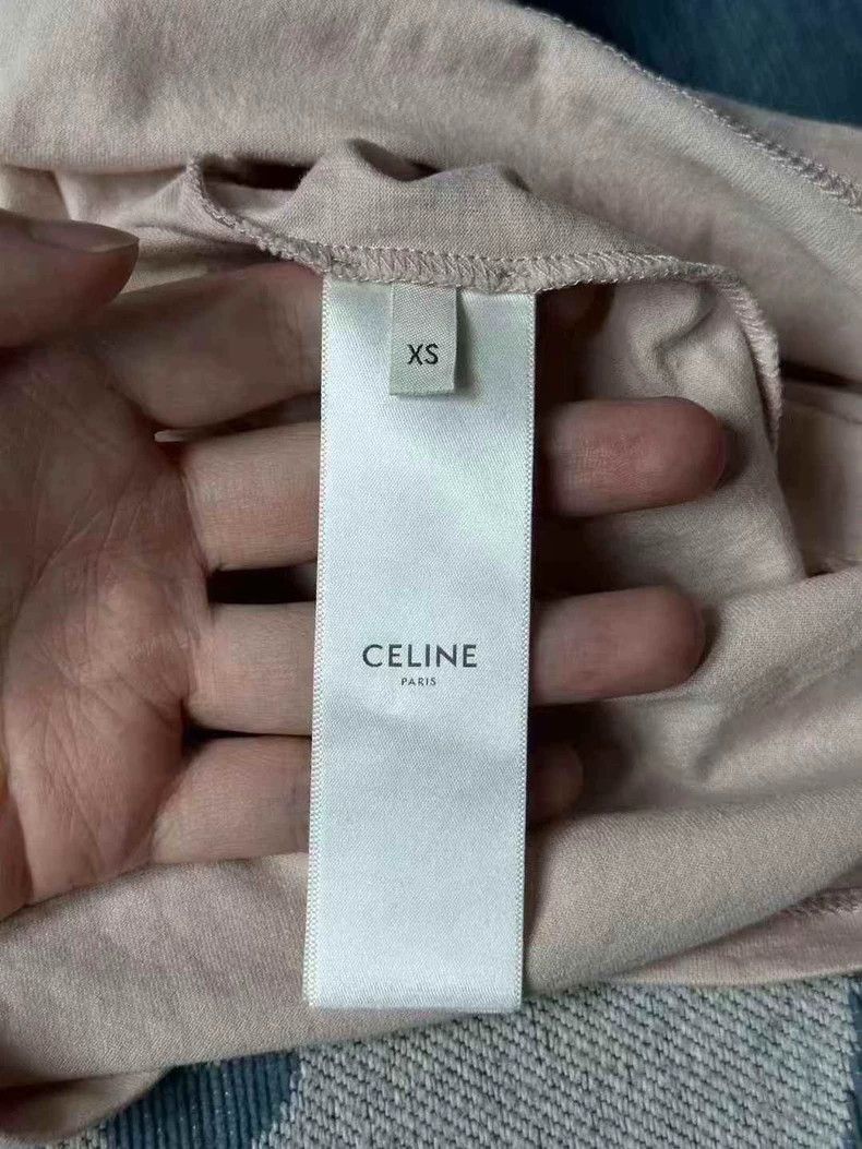 Celine Celine Pink Logo Short Sleeve TShirt Size US XS / EU 42 / 0 - 3 Thumbnail