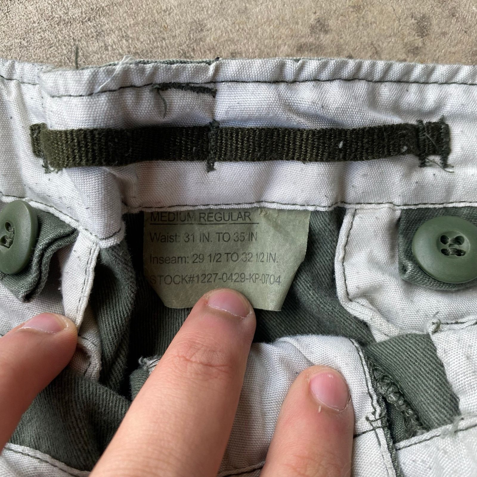 Vintage VINTAGE M51 GREEN MILITARY ARMY PANTS CARGO 33X31 Size US 33 - 3 Thumbnail