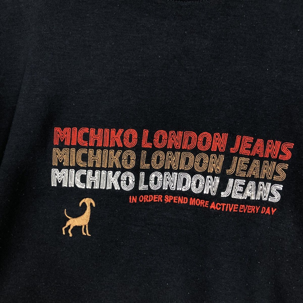 Michiko Koshino London 📌Vintage Sweatshirt Michiko London Jeans Big Logo Size US L / EU 52-54 / 3 - 14 Thumbnail