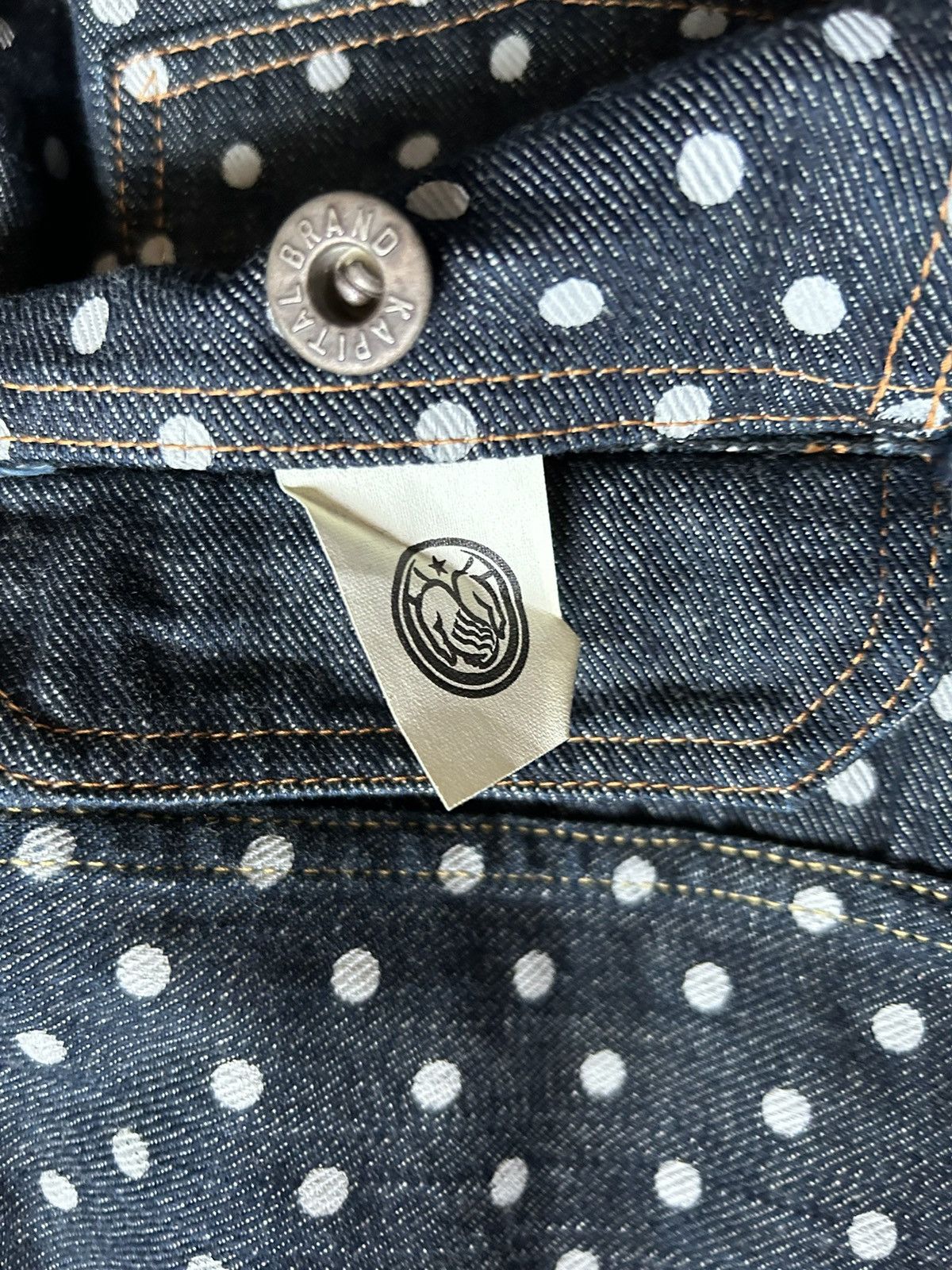 Kapital Kapital dotted dots denim 2nd jacket Size US L / EU 52-54 / 3 - 11 Thumbnail