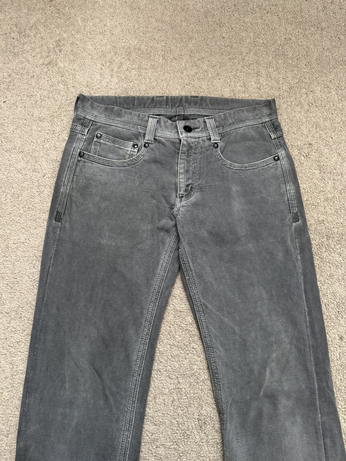 Neil Barrett BLACKBARRETT Neil Barret Overdye Bootcut Triple Stitch Pants Size US 31 - 2 Thumbnail