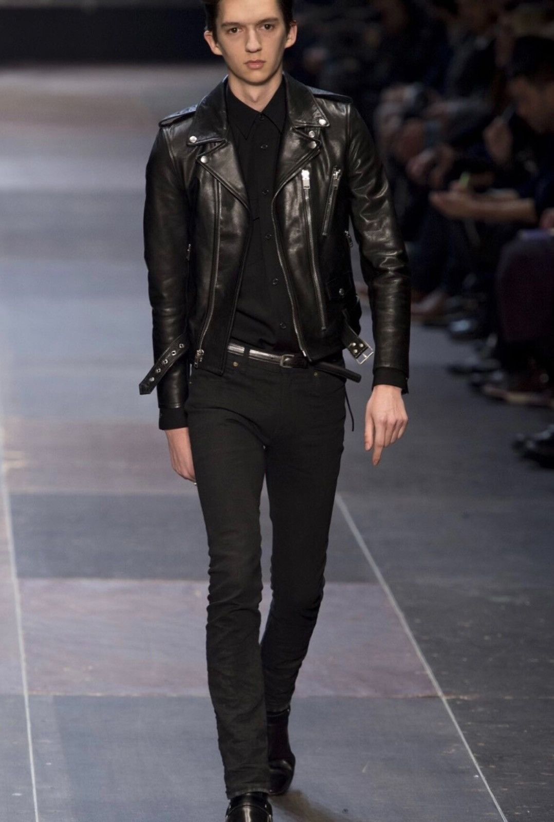 Saint Laurent Paris Saint Laurent SLP 2014FW L17 Moto Leather Jacket Size US M / EU 48-50 / 2 - 7 Thumbnail