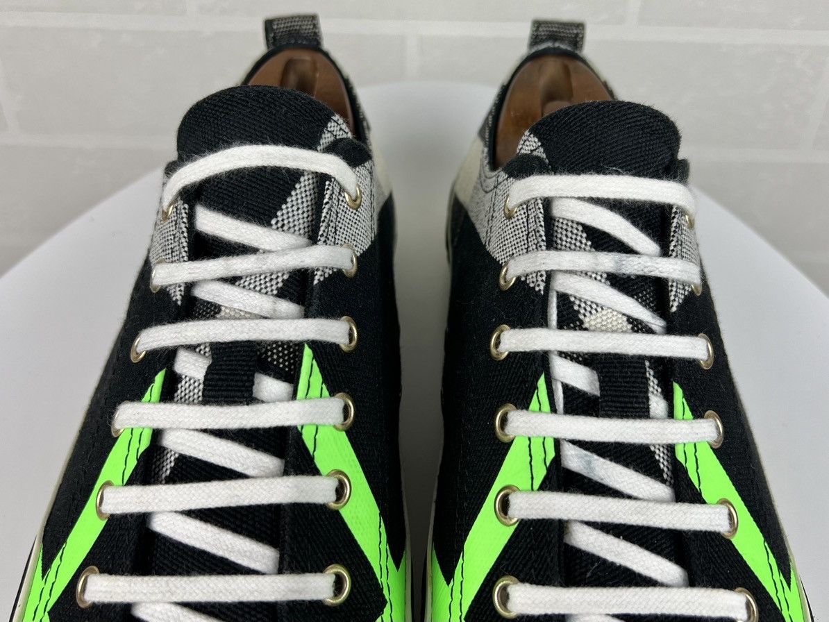 Burberry BURBERRY Sneakers Low-Top Shoes Fluo Nova Check Neon Green Size US 12 / EU 45 - 9 Thumbnail