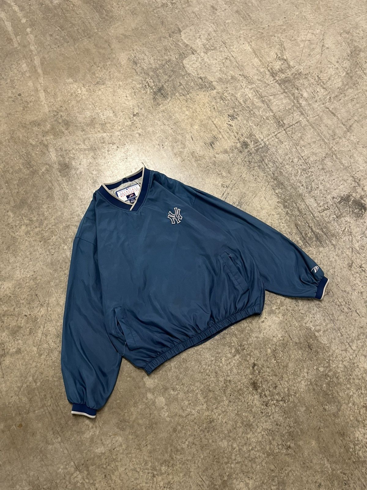 Vintage NY Yankees vintage lightweight pull over jacket hype rare Size US XL / EU 56 / 4 - 2 Thumbnail