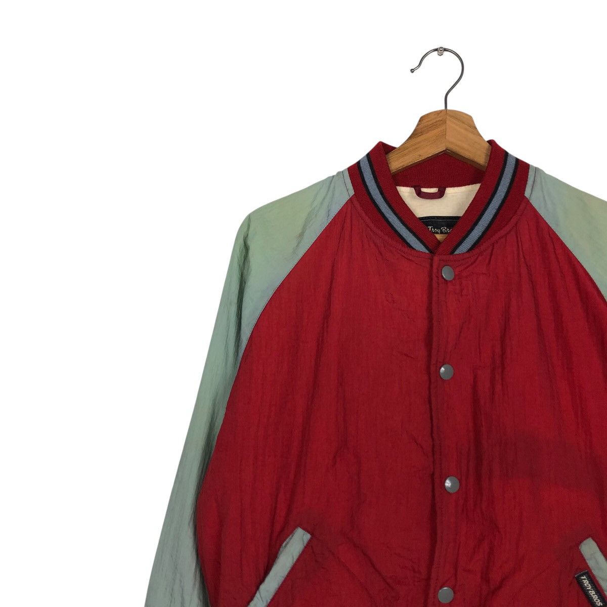 Japanese Brand 📌Vintage Varsity Bomber Jacket Troy Bros Issey Miyake Size US M / EU 48-50 / 2 - 8 Thumbnail