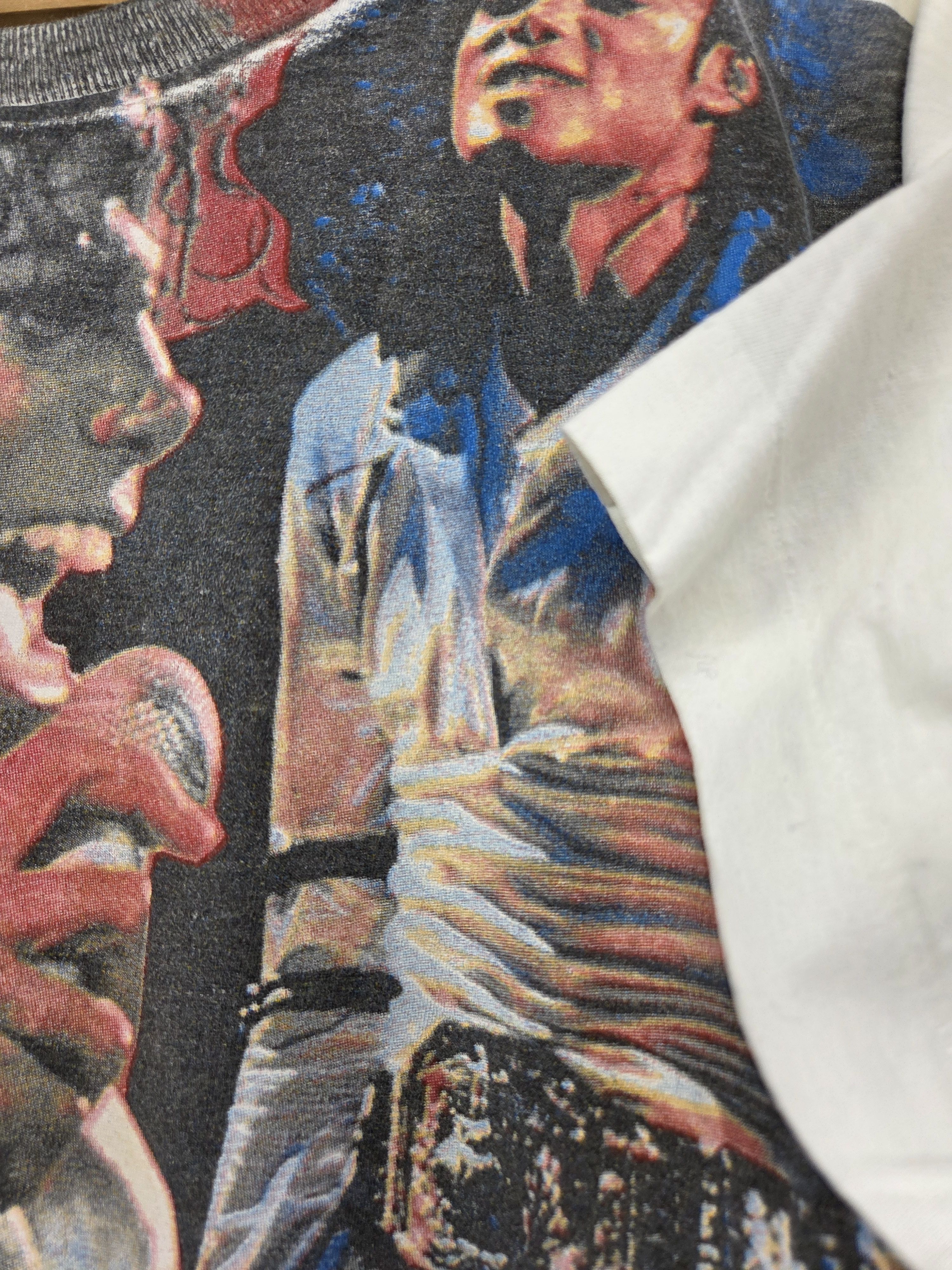 Band Tees × Michael Jackson × Vintage 1992 Michael Jackson Dangerous Full print XL 22" 28.5" Size US XL / EU 56 / 4 - 3 Thumbnail