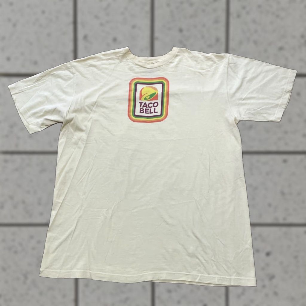 Bell Taco Bell T-Shirt Adult 2XL Yellow Retro 90s Logo Print Brand Tee 2XL Chest Mens Shirt Size US XXL / EU 58 / 5 - 1 Thumbnail