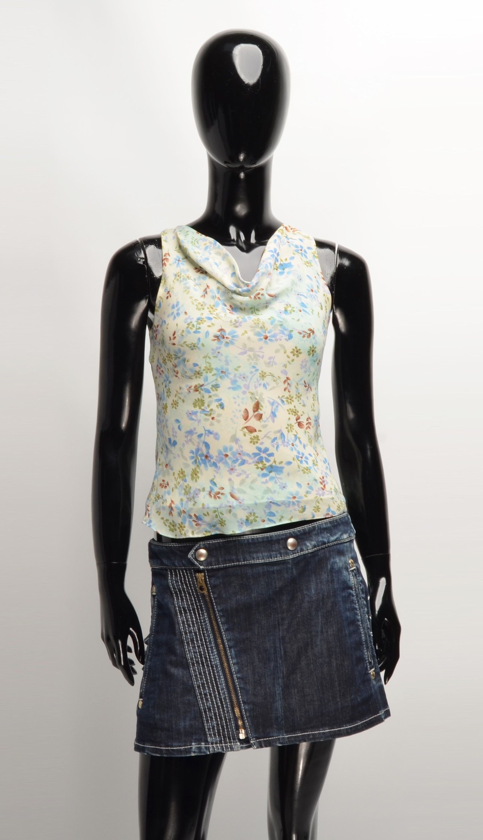 Vintage Xinh Floral Mesh Fairycore Top Blouse
