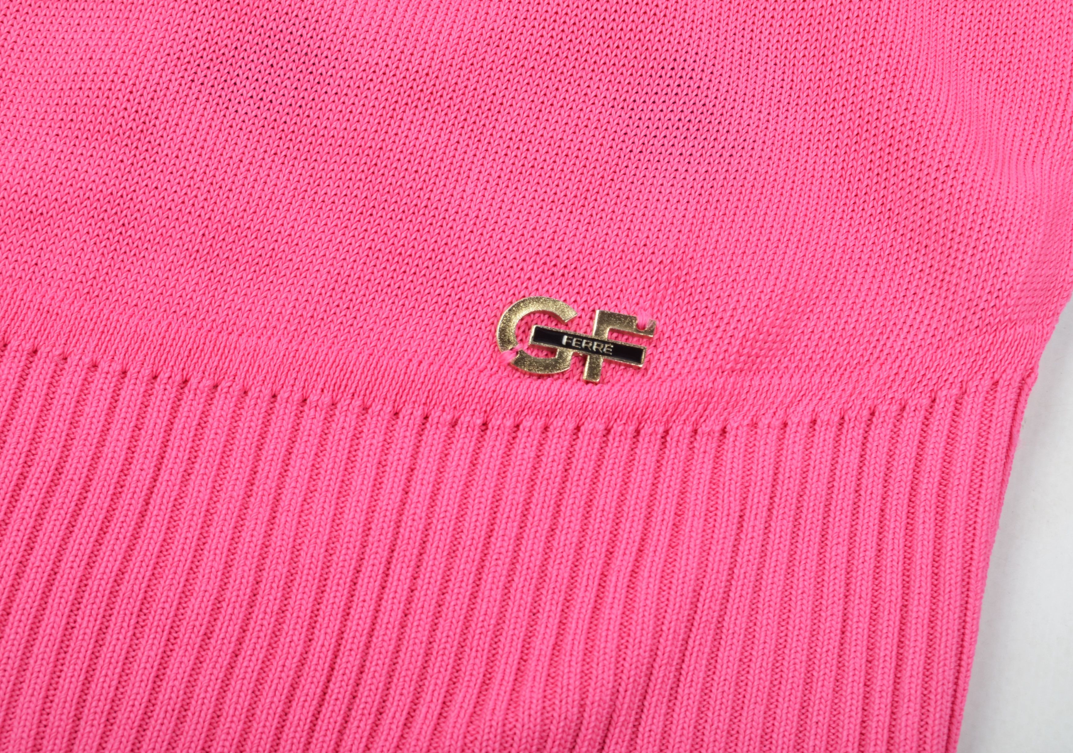 Designer × Gianfranco Ferre Gianfranco Ferre Sheer Back Pink Top Blouse Size S / US 4 / IT 40 - 8 Thumbnail