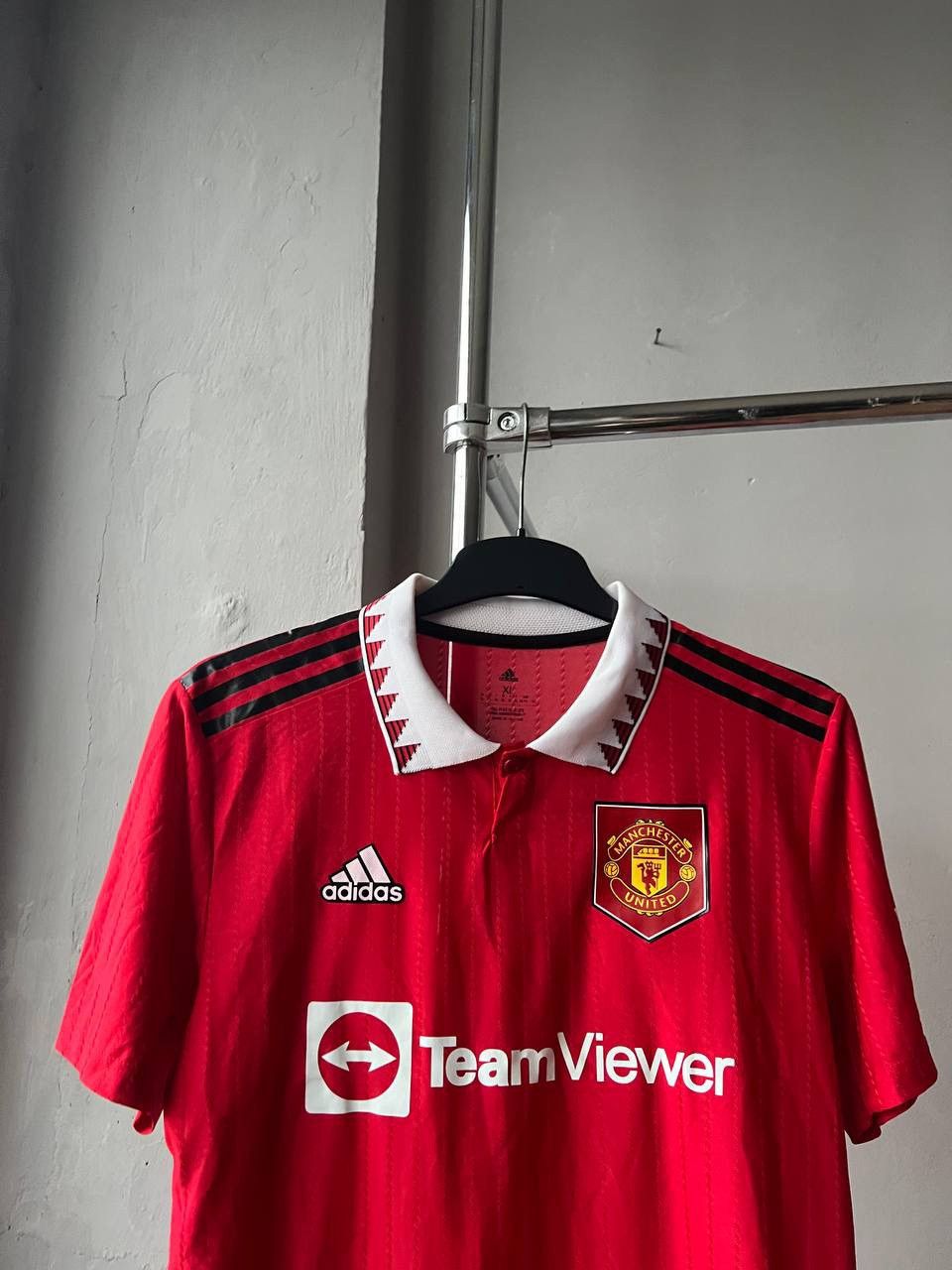 Adidas 2022/23 MANCHESTER UNITED HOME SOCCER JERSEY FOOTBALL SHIRT Size US XL / EU 56 / 4 - 3 Thumbnail