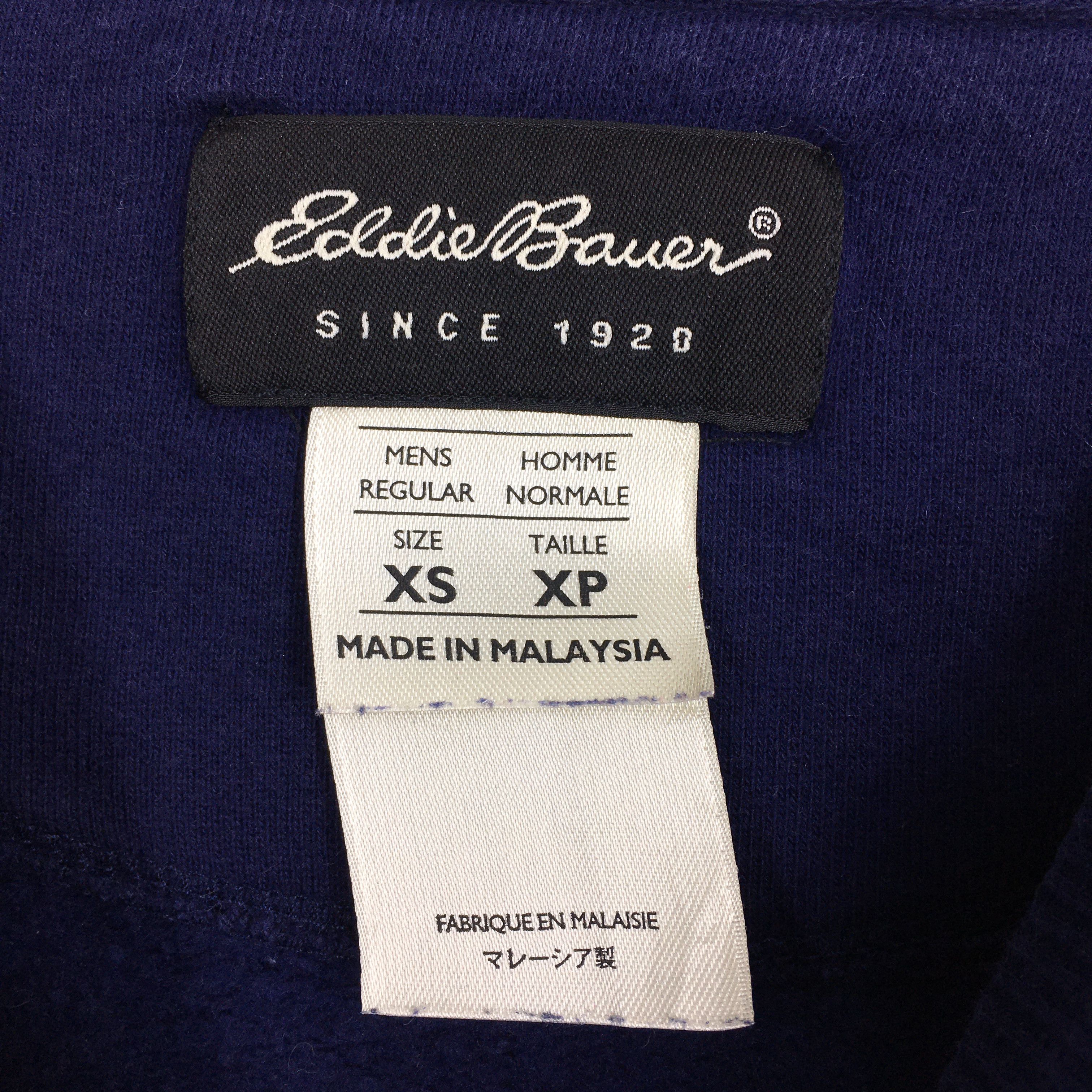 Designer × Eddie Bauer × Vintage Vintage Eddie Bauer Outdoor Blue Sweatshirt XSmall Size US XS / EU 42 / 0 - 4 Thumbnail