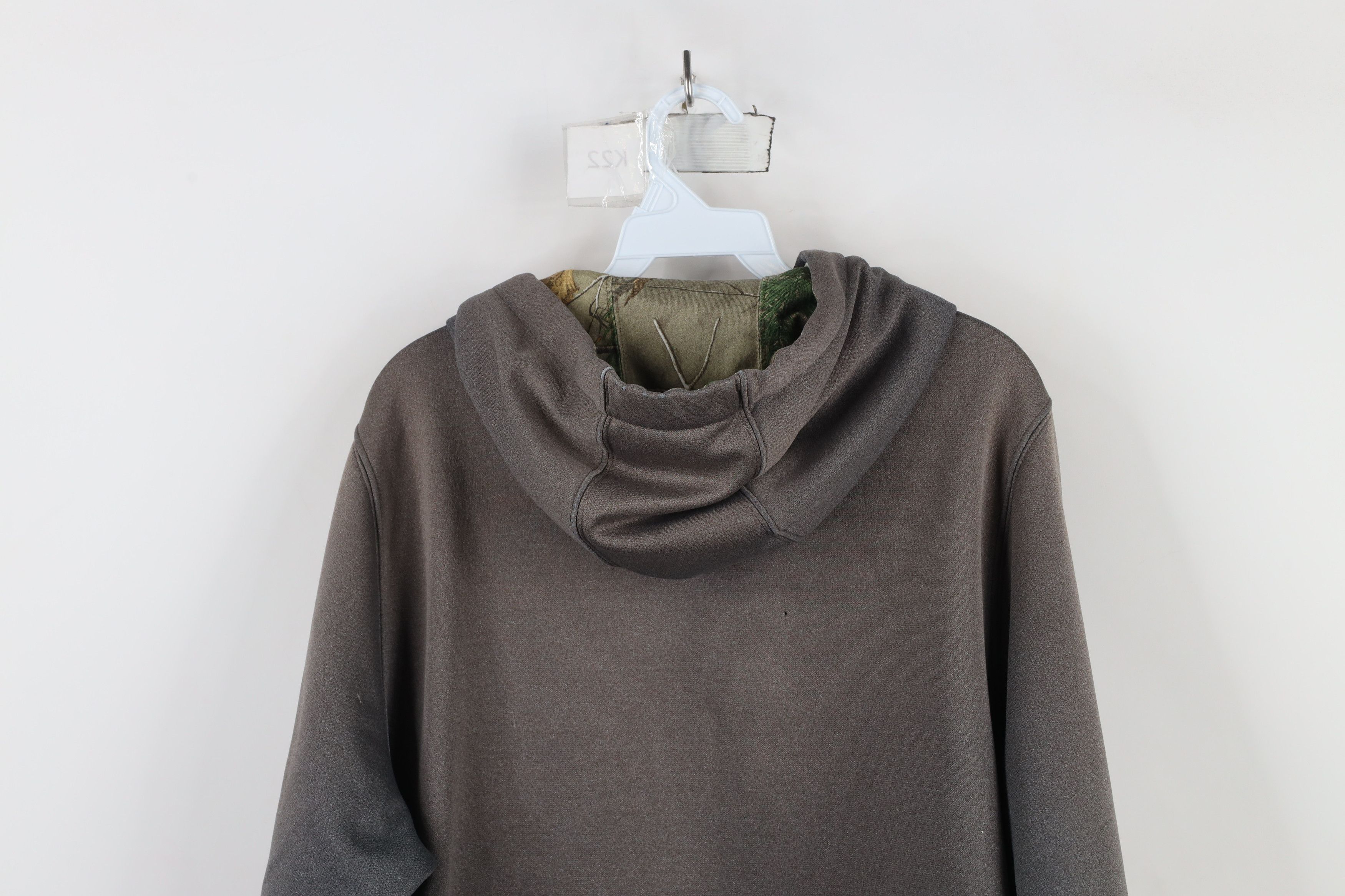 Under Armour × Vintage Under Armour Camouflage Big Logo Hoodie Sweatshirt Gray Size US L / EU 52-54 / 3 - 18 Thumbnail