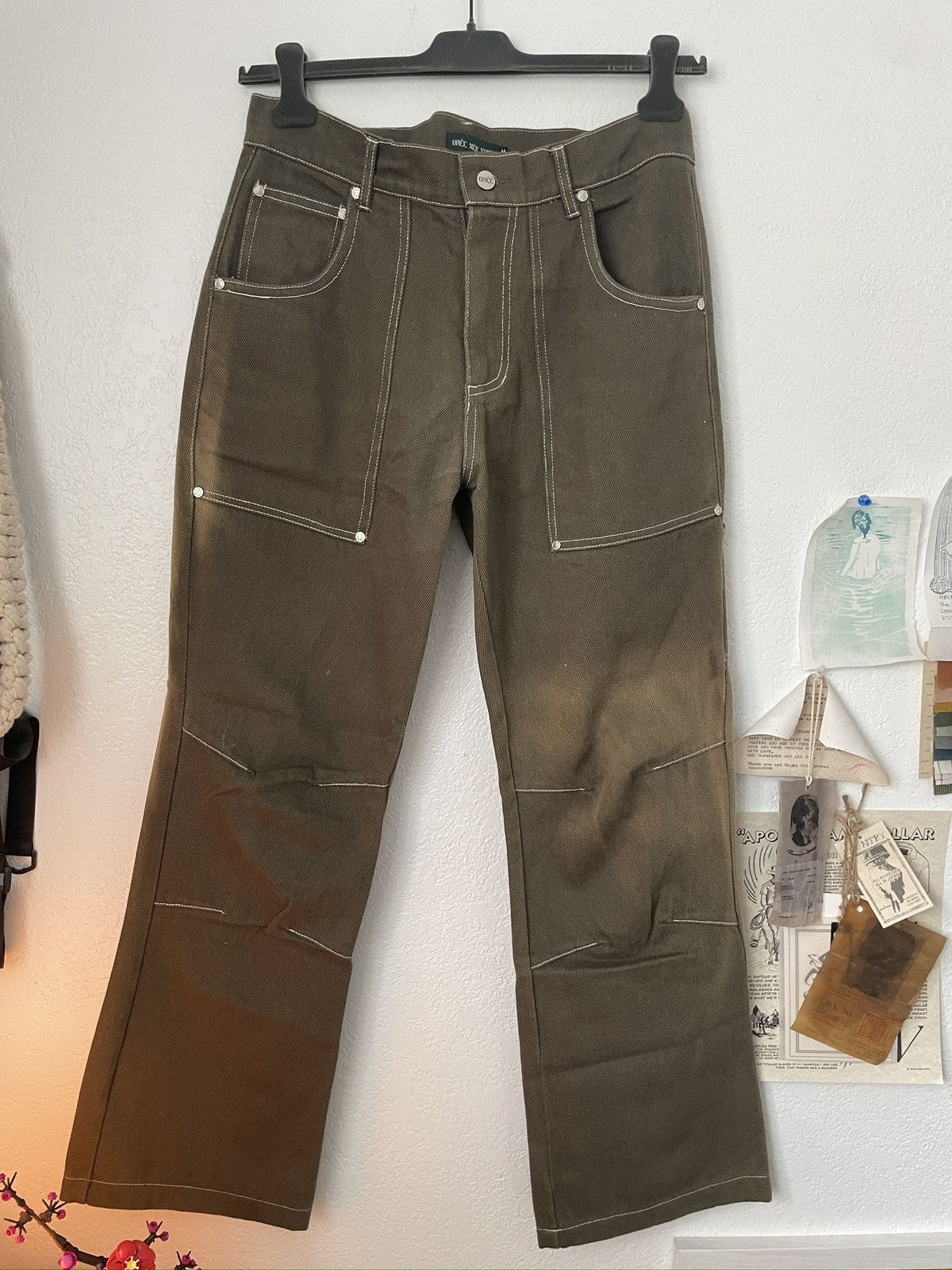 Oree New York Oree NYC Sunfaded Green Infantry Pants Size US 32 / EU 48 - 1 Thumbnail