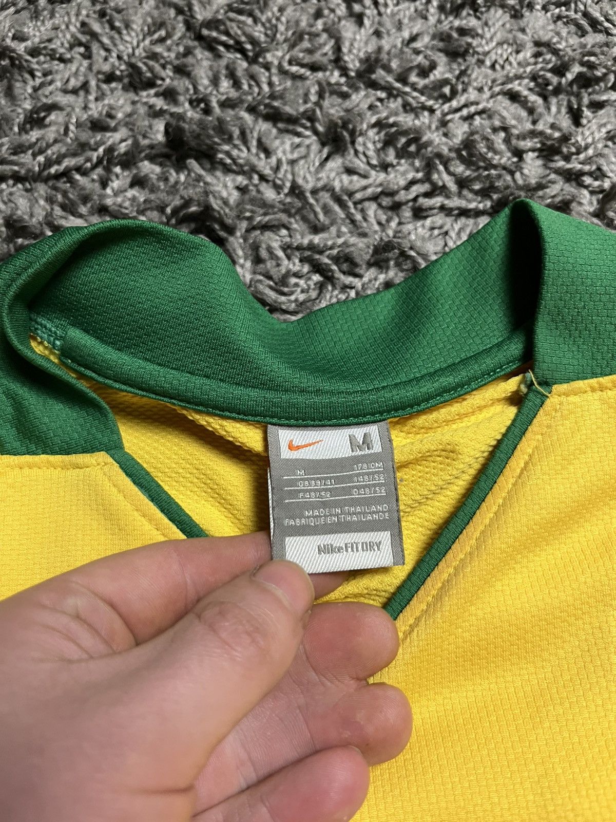 Nike Nike Trikot Soccer Jersey Brazil Style Yellow Football Shirt Size US M / EU 48-50 / 2 - 5 Thumbnail